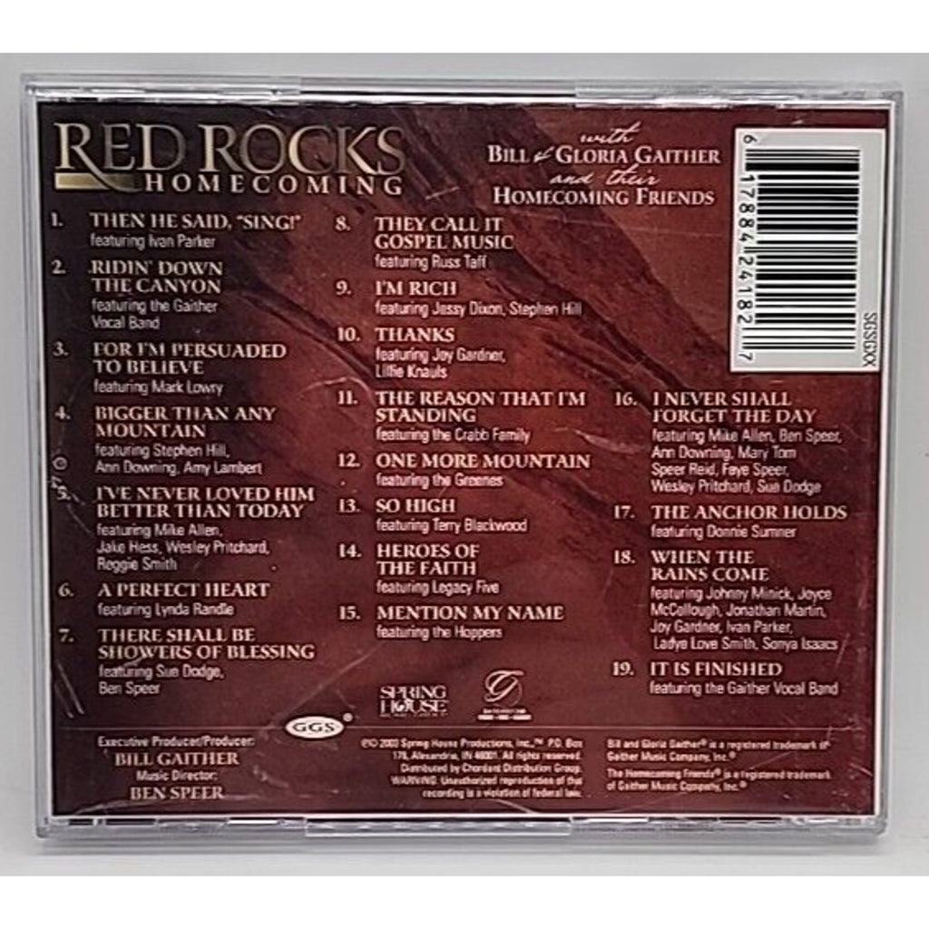 RED Rocks Homecoming by Bill Gaither (CD, 2003)