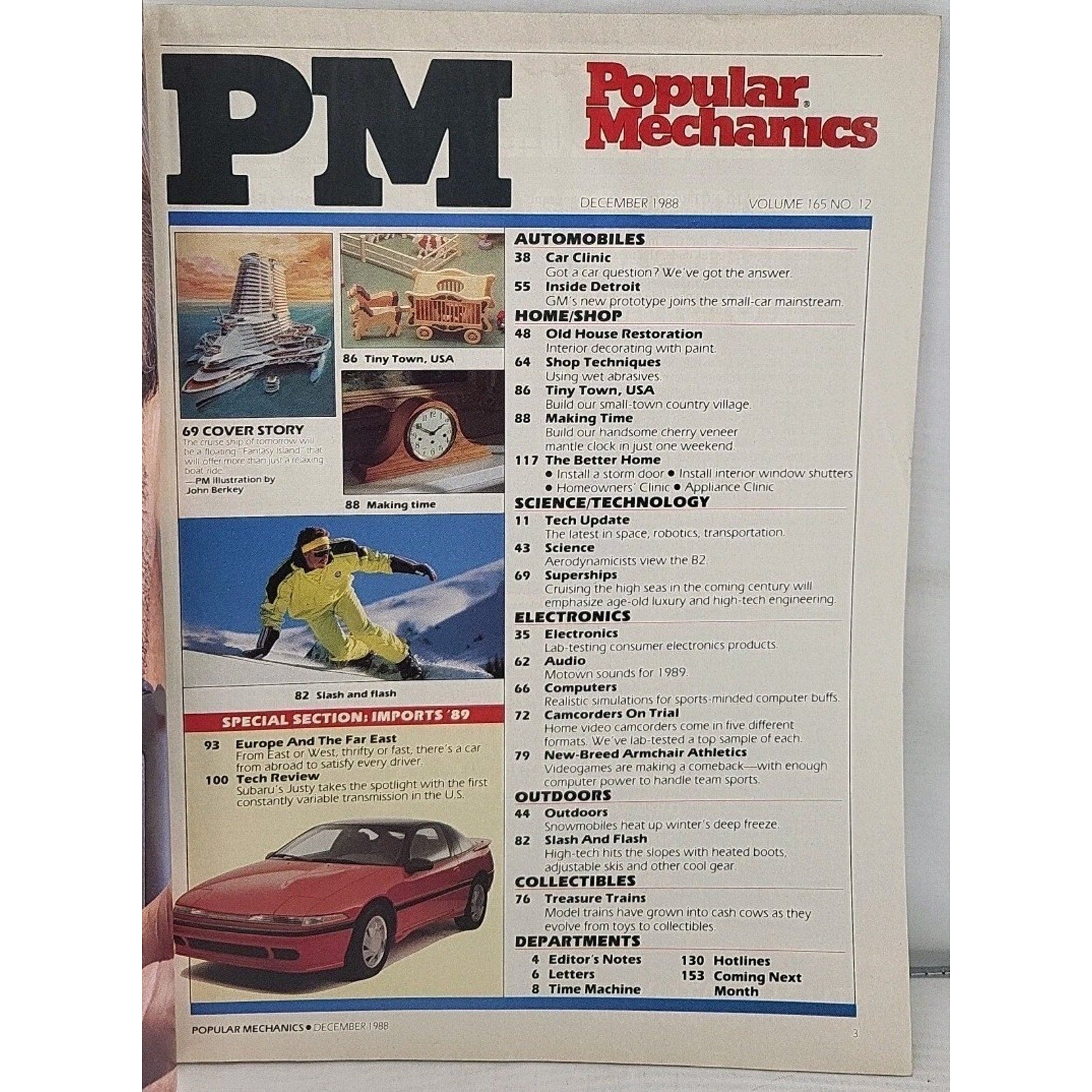 Popular Mechanics Magazine - December 1988 - Volume 165 No. 12