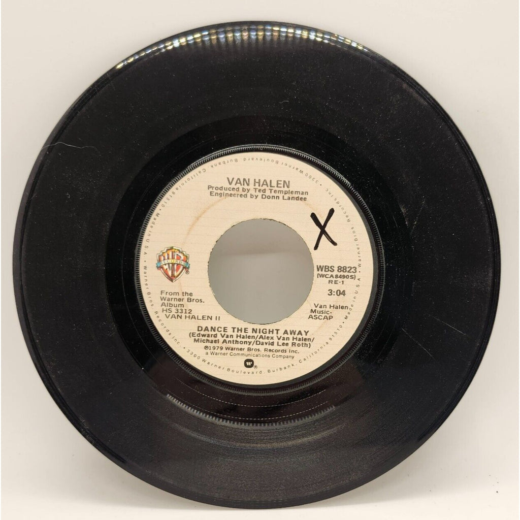 Dance the Night Away / Outta Love Again by Van Halen (Record) - WBS 8823