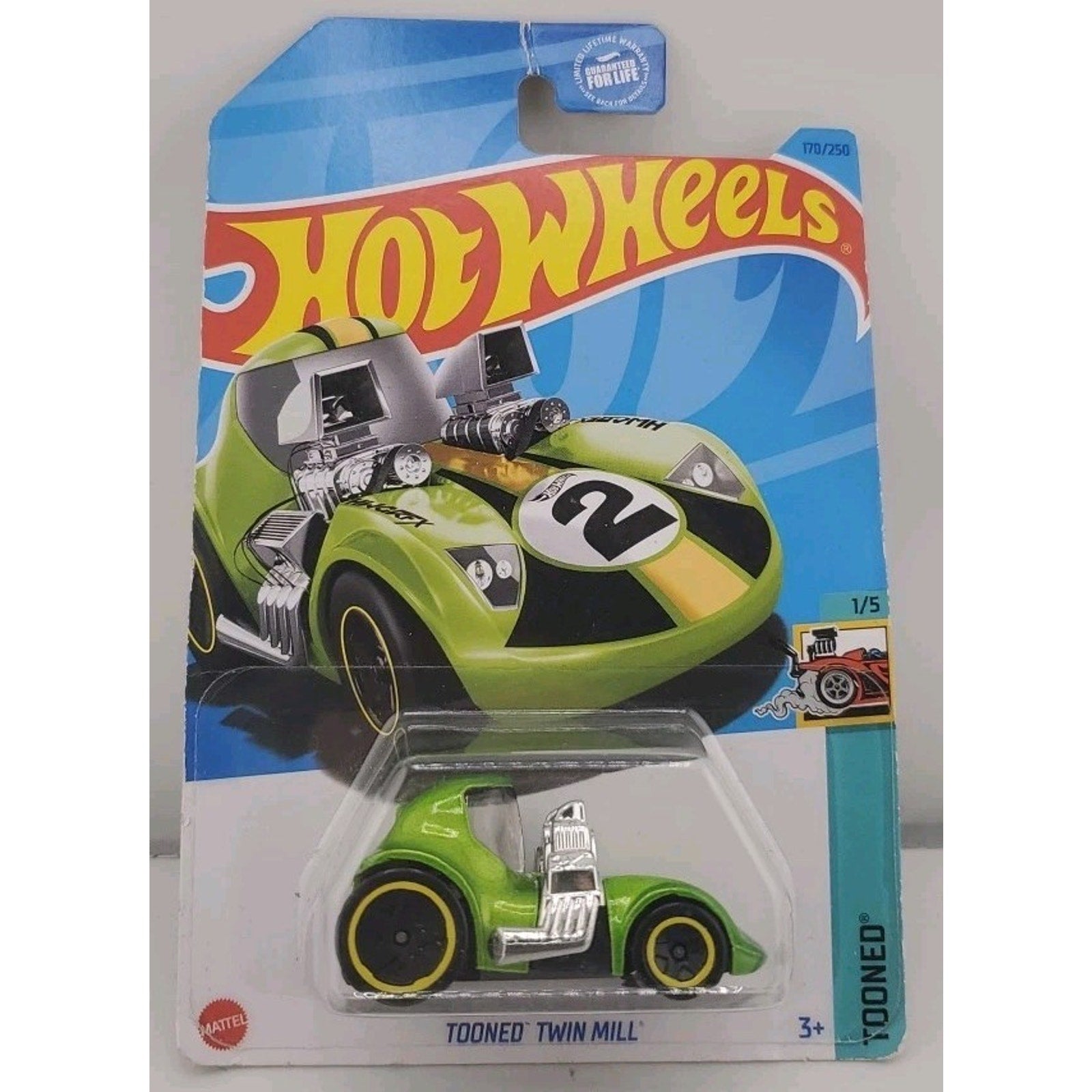 Tooned Twin Mill Apple Green #170 Hot Wheels, HW Tooned 1/5