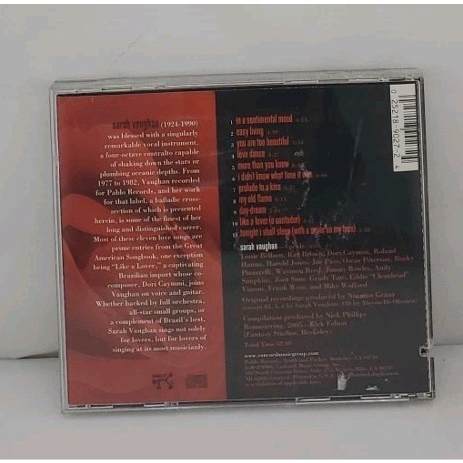 Sarah Vaughan Plays for Lovers by Sarah Vaughan (CD, 2006)
