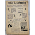 Speedball Tools For Lettering Published by Hunt Pen Co. of Camden, 1956 Book