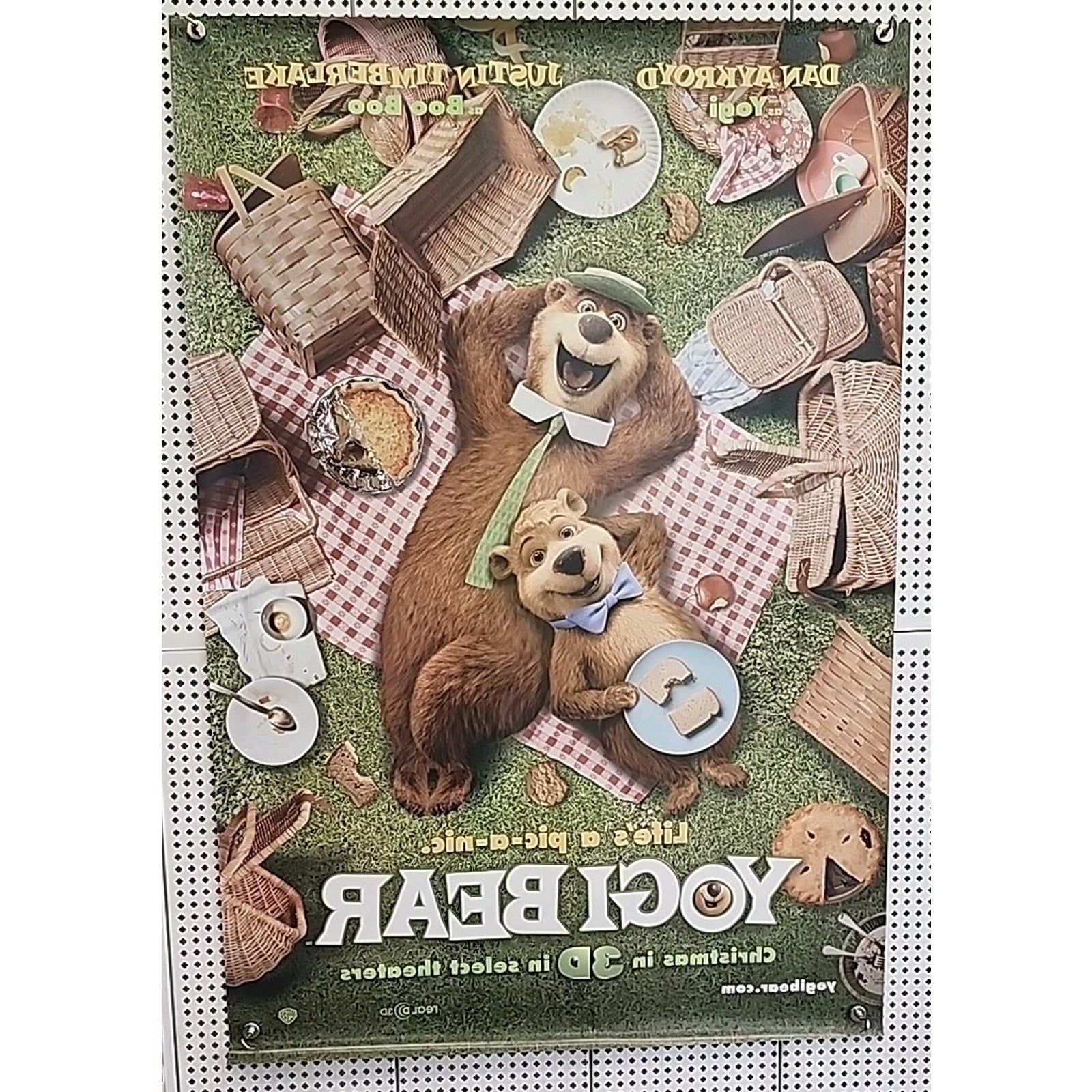 Yogi Bear Movie Poster 2 Sided Original Advance 27x40 Justin Timberlake