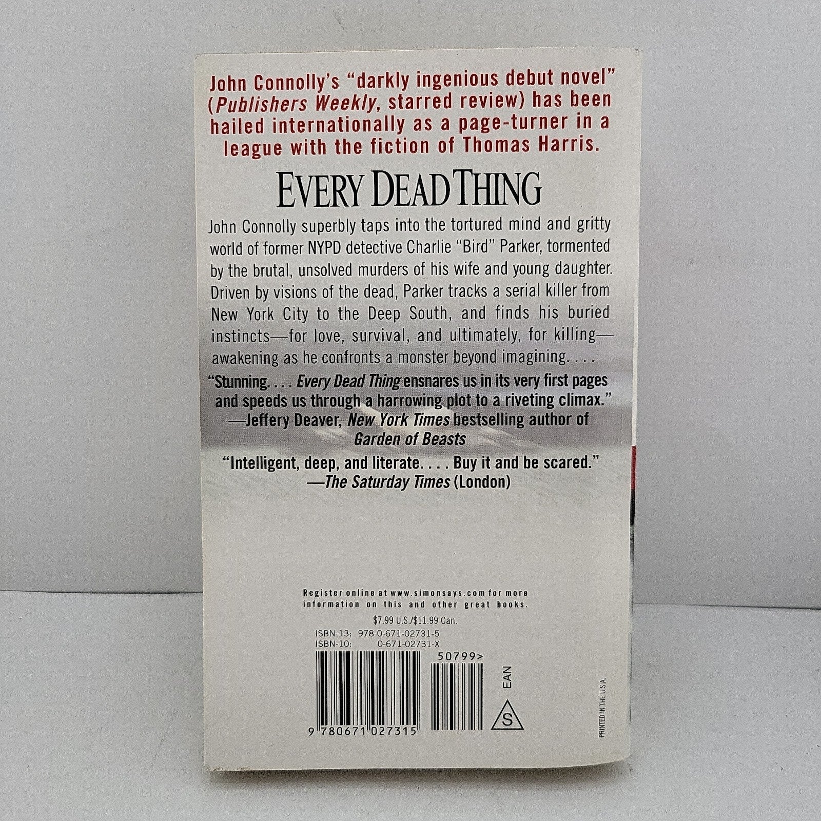 Every Dead Thing by John Connolly (2000, Mass Market)