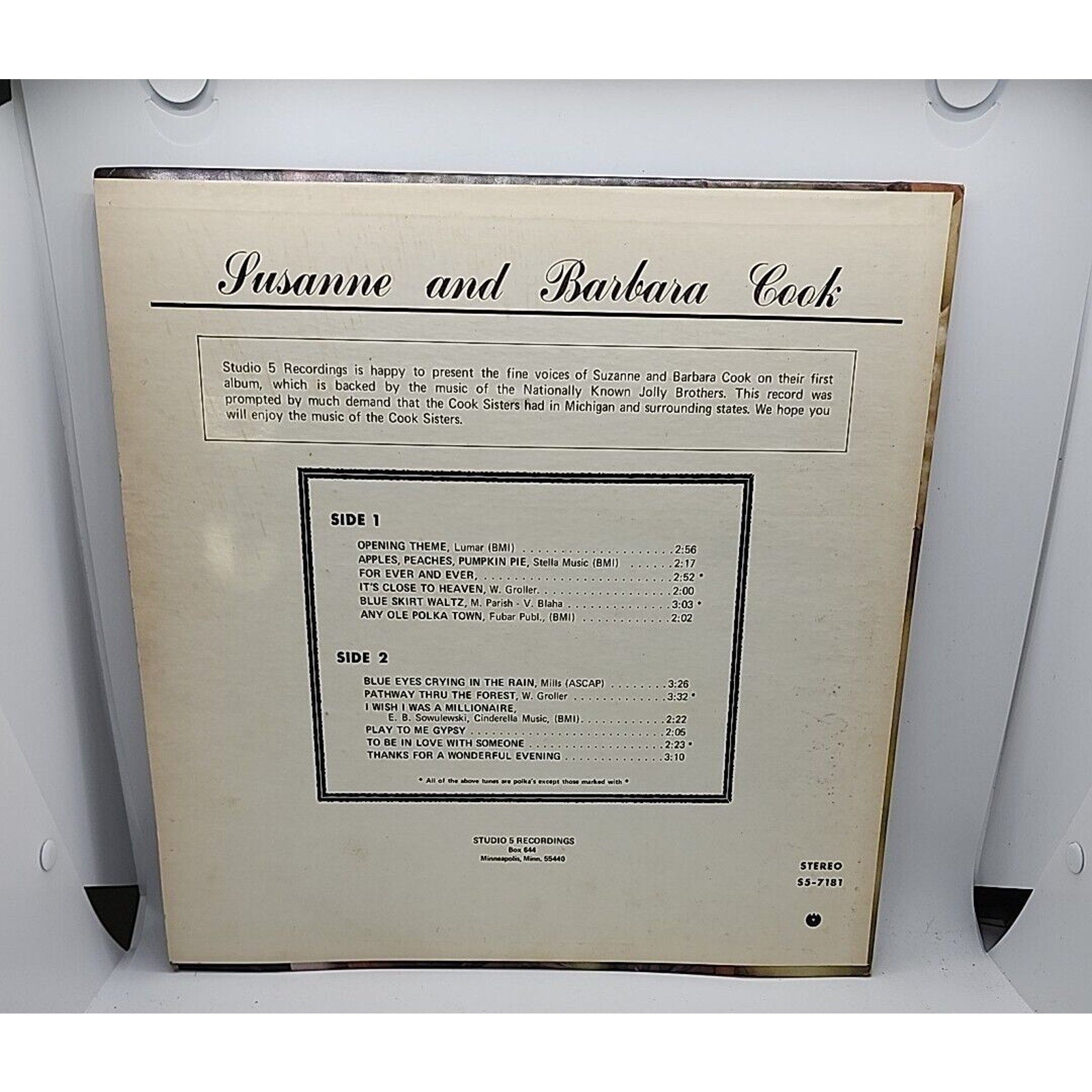 The Cook Sisters Studio 5 Records Christian Gospel (Record)