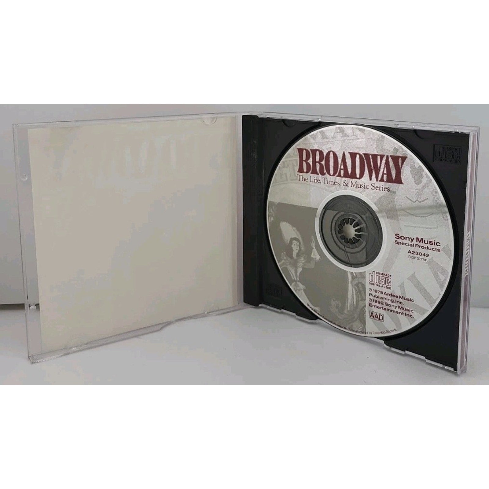 Broadway: The Life, Times & Music Series CD 15 Songs