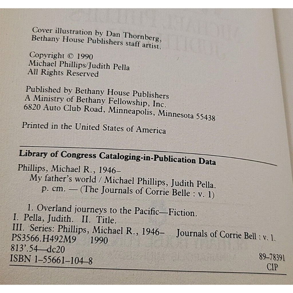 My Father's World by Judith Pella and Michael Phillips (1990, Trade Paperback)