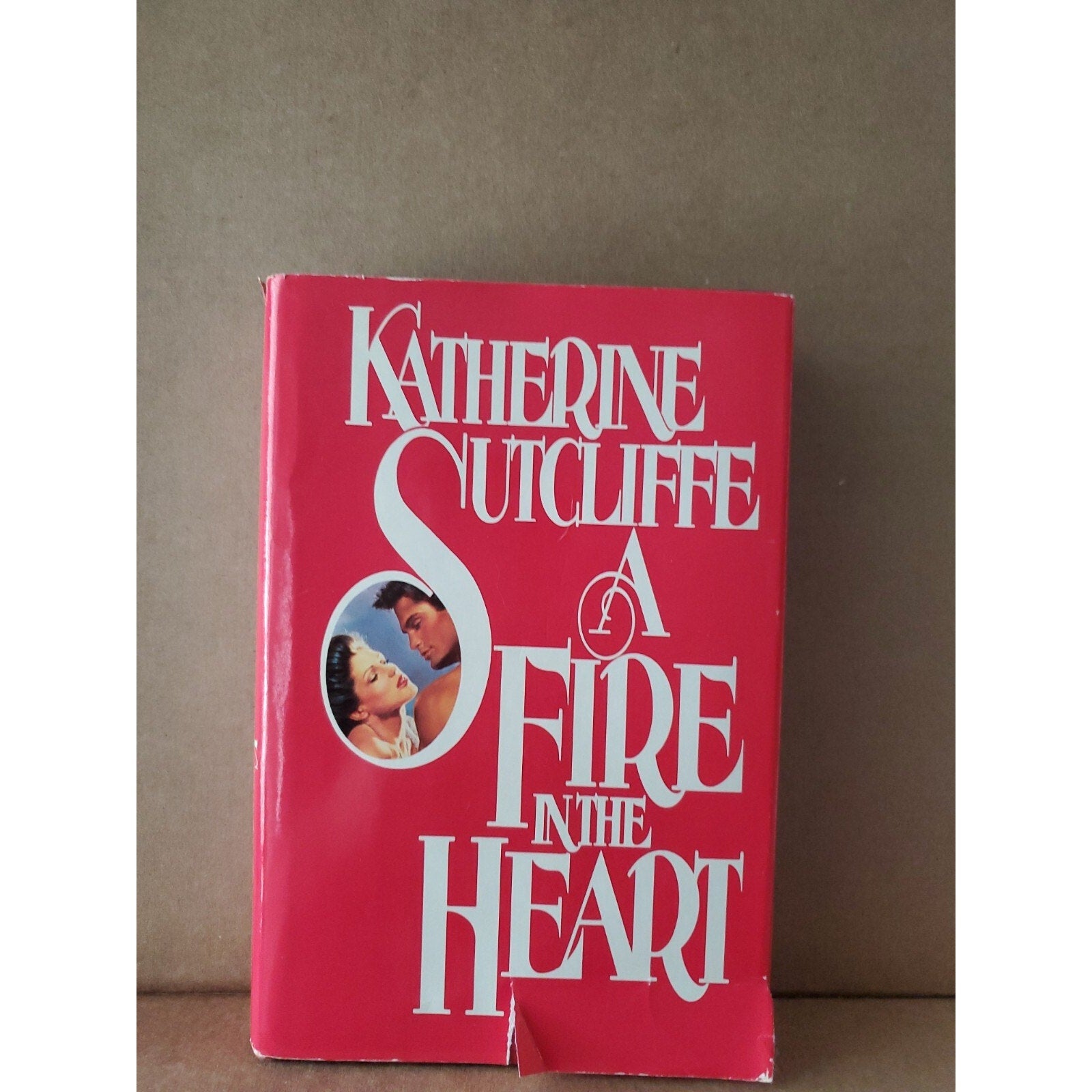 A Fire in the Heart by Katherine Sutcliffe (1990, Hardcover)