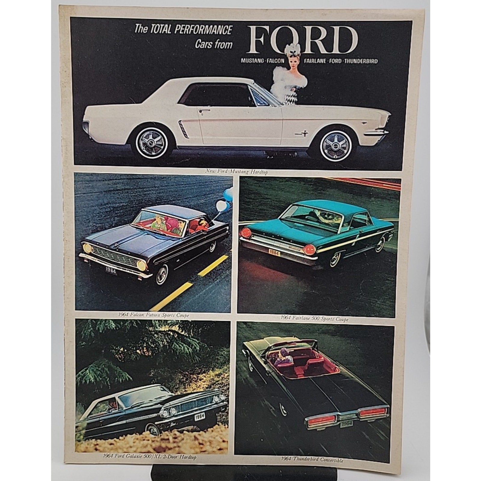 1964 Ford Automobile Dealers Advertising Brochure with Mustang