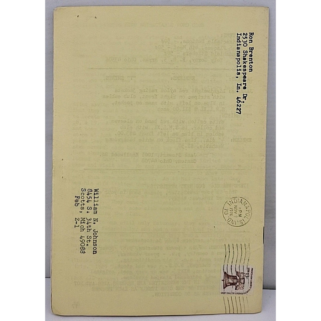 The Skyliner Newsletter - Retractable Ford Club #19 - September/October 1976