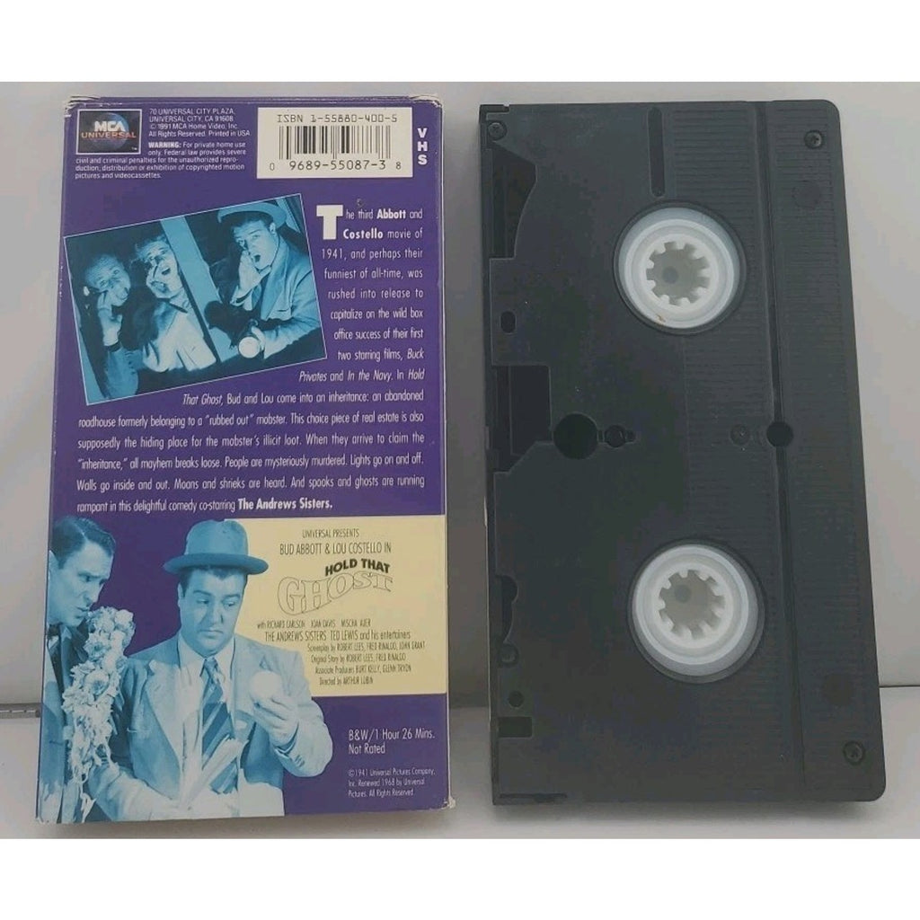 Hold That Ghost (VHS, 1991)