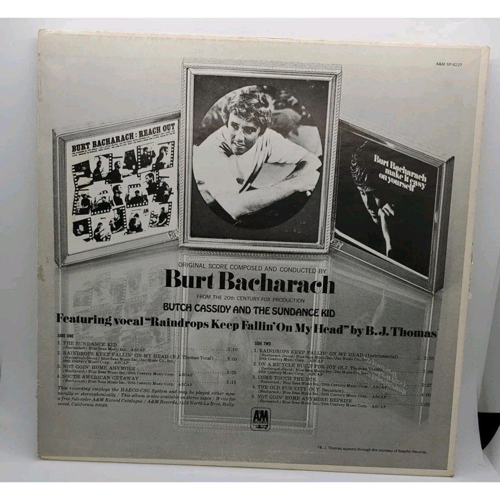 Burt Bacharach / Butch Cassidy And The Sundance Kid Original Score Vinyl Record