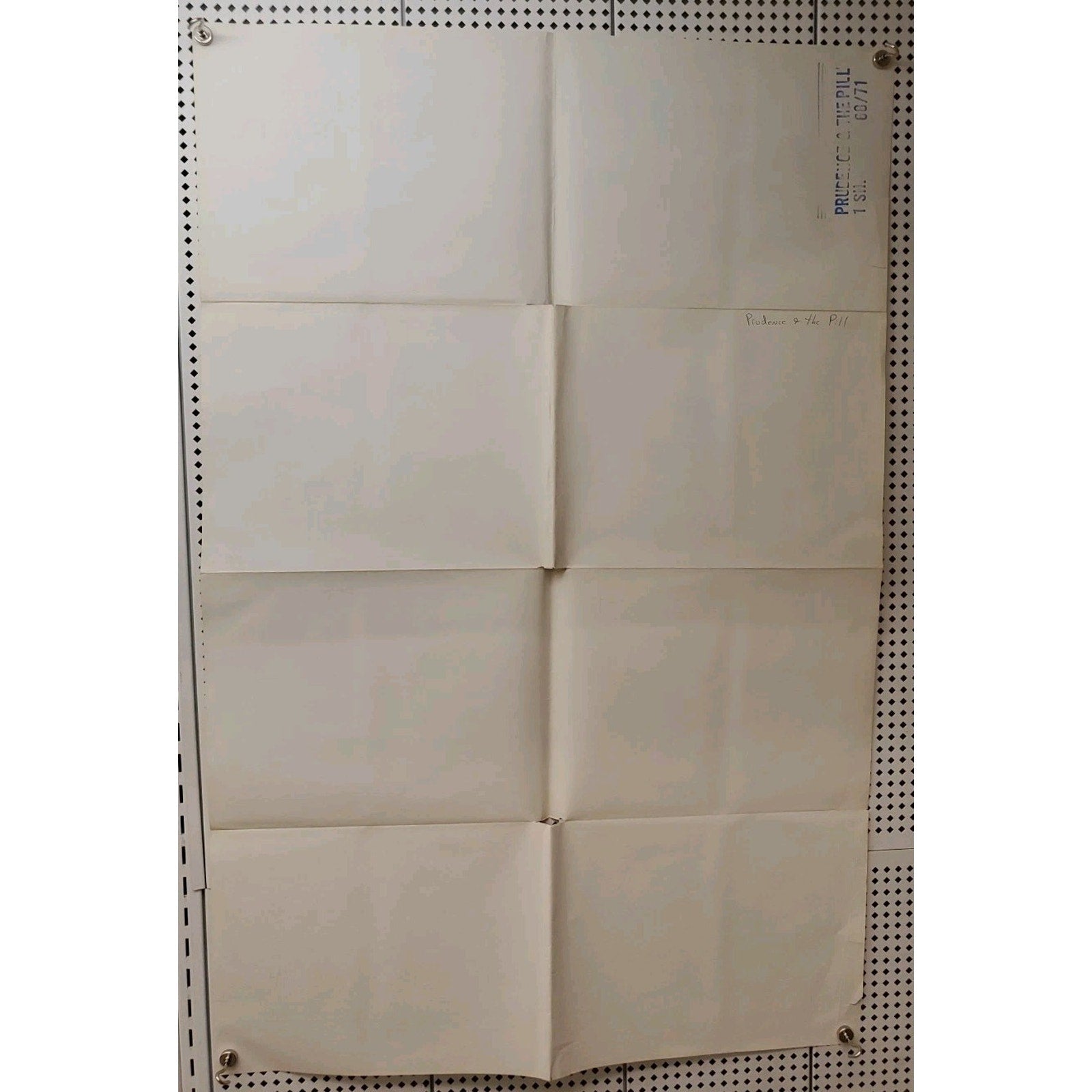 Prudence and the Pill Single Sided Original Folded 27 x 41 Movie Poster 1968