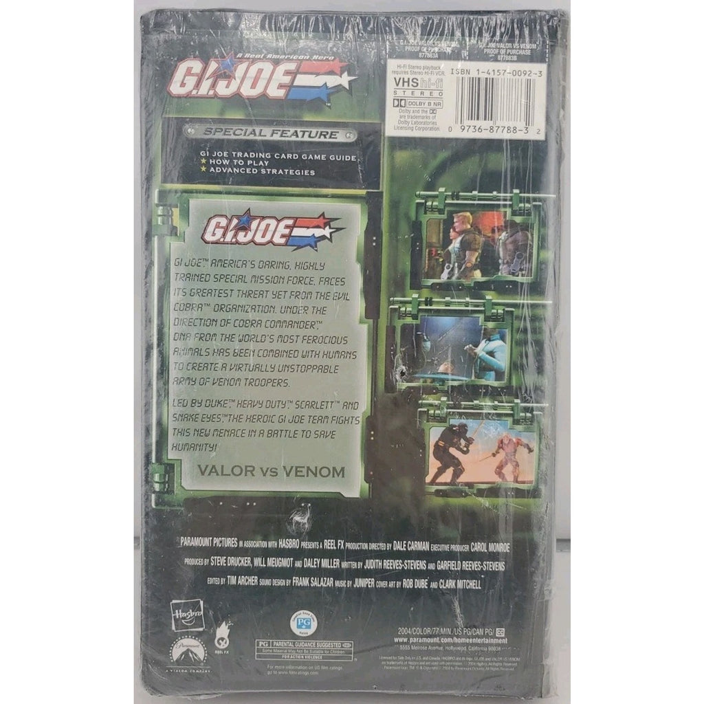 G.I. Joe - Valor vs. Venom (VHS, 2004) *Brand New*