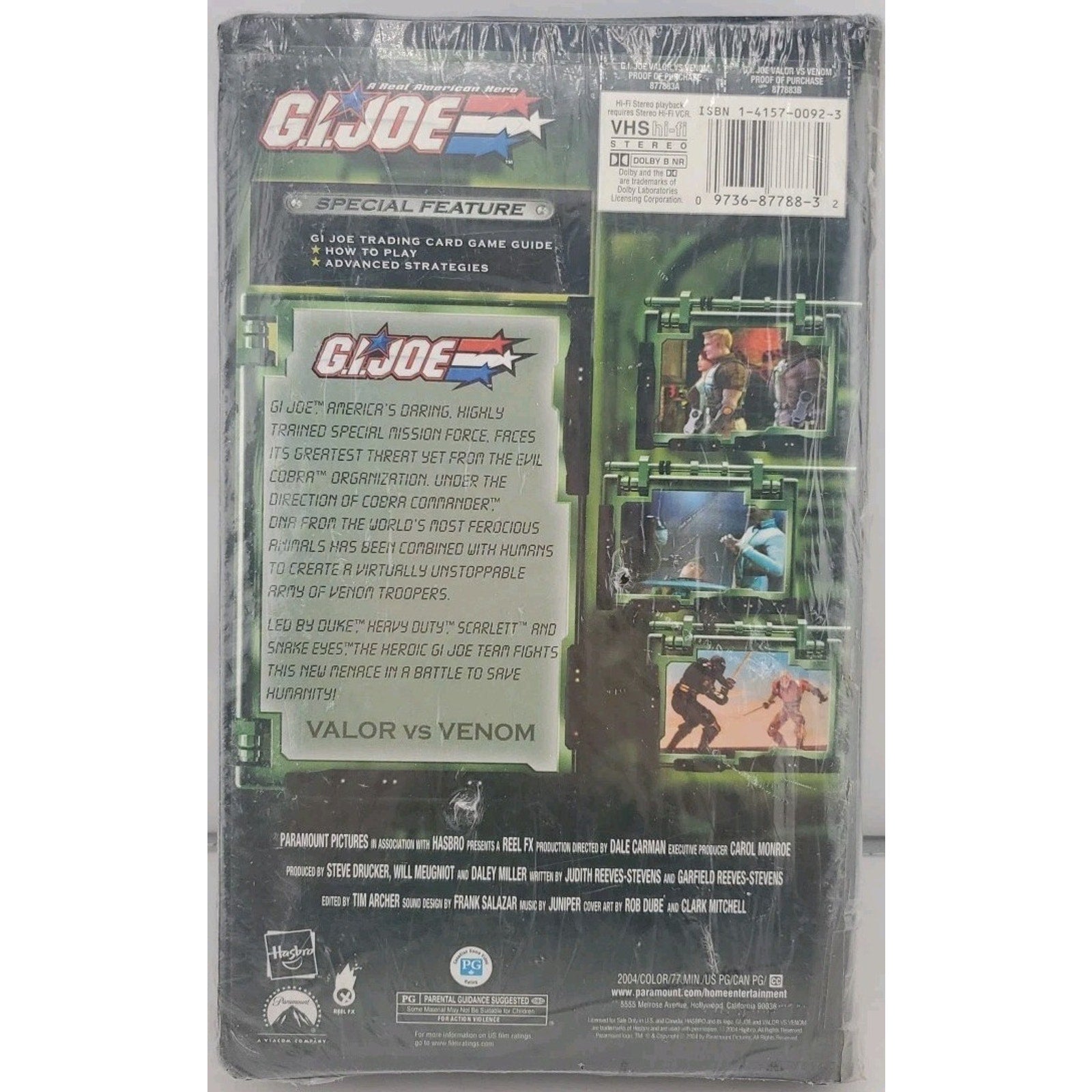 G.I. Joe - Valor vs. Venom (VHS, 2004) *Brand New*