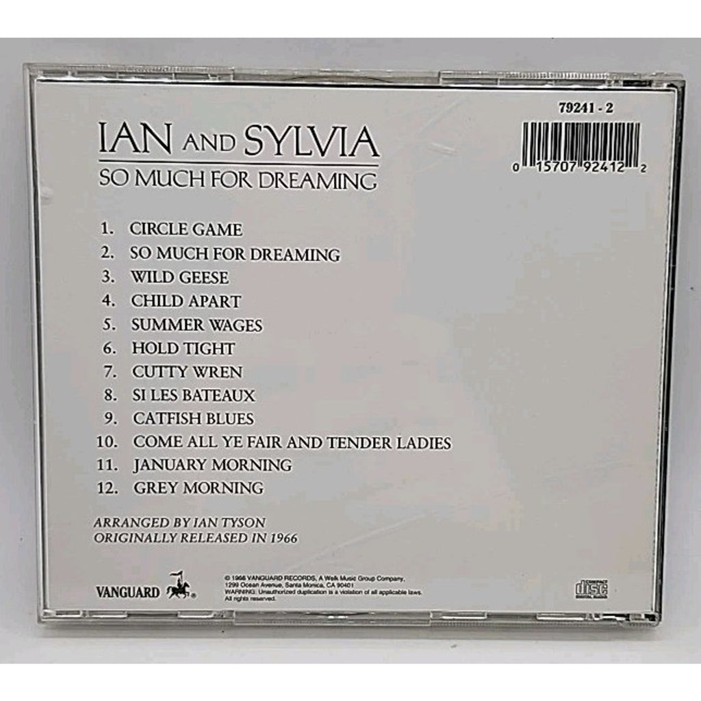 So Much for Dreaming by Ian & Sylvia (CD, 1995)