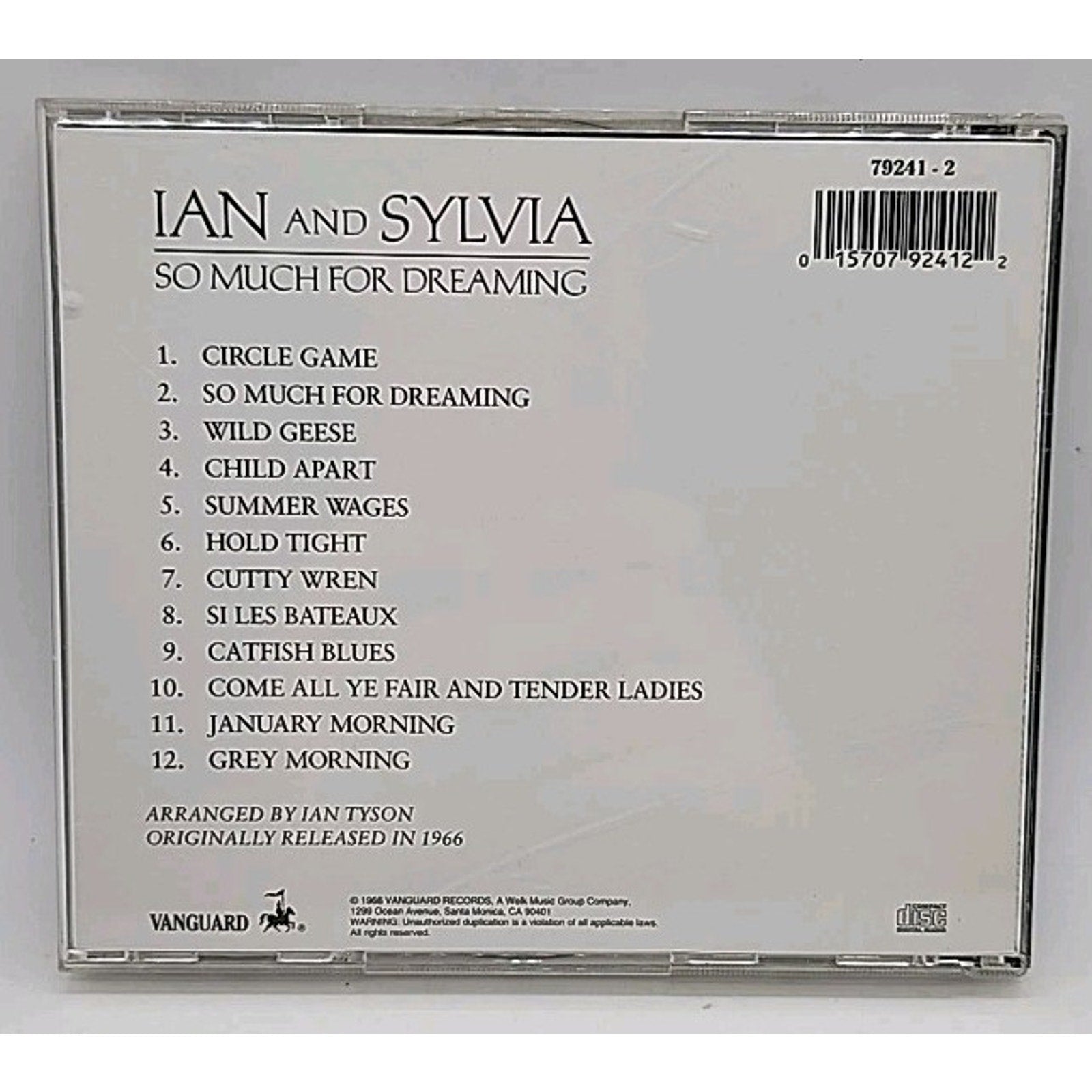 So Much for Dreaming by Ian & Sylvia (CD, 1995)
