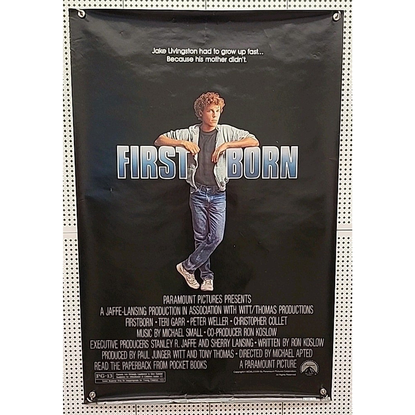 First Born Movie Poster 27x41 S/S Rolled Teri Garr Peter Weller Chris Collet
