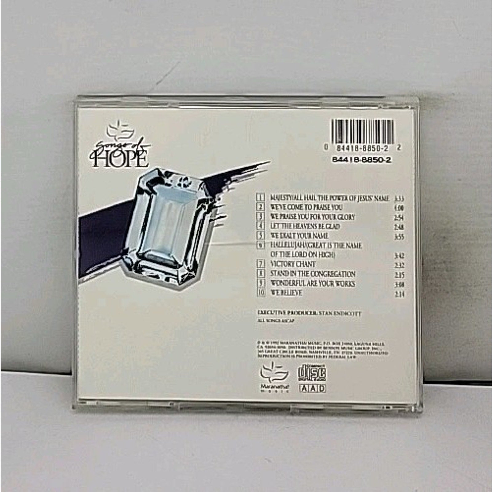 Cd Majesty Songs Of Hope - A Live Praise Experience From Maranatha Music - 1992
