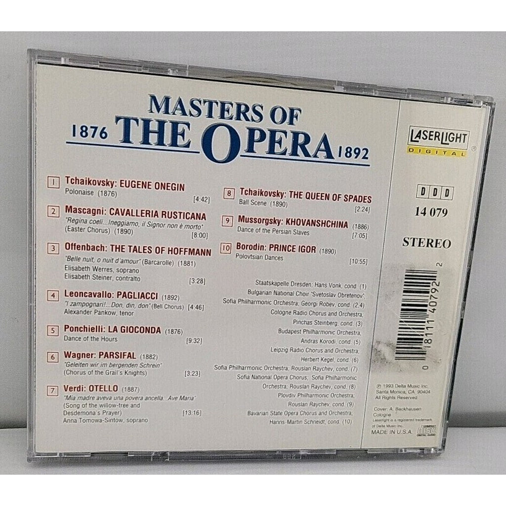 Masters of the Opera, Vol. 9: 1876-1892 (CD, Jul-1993