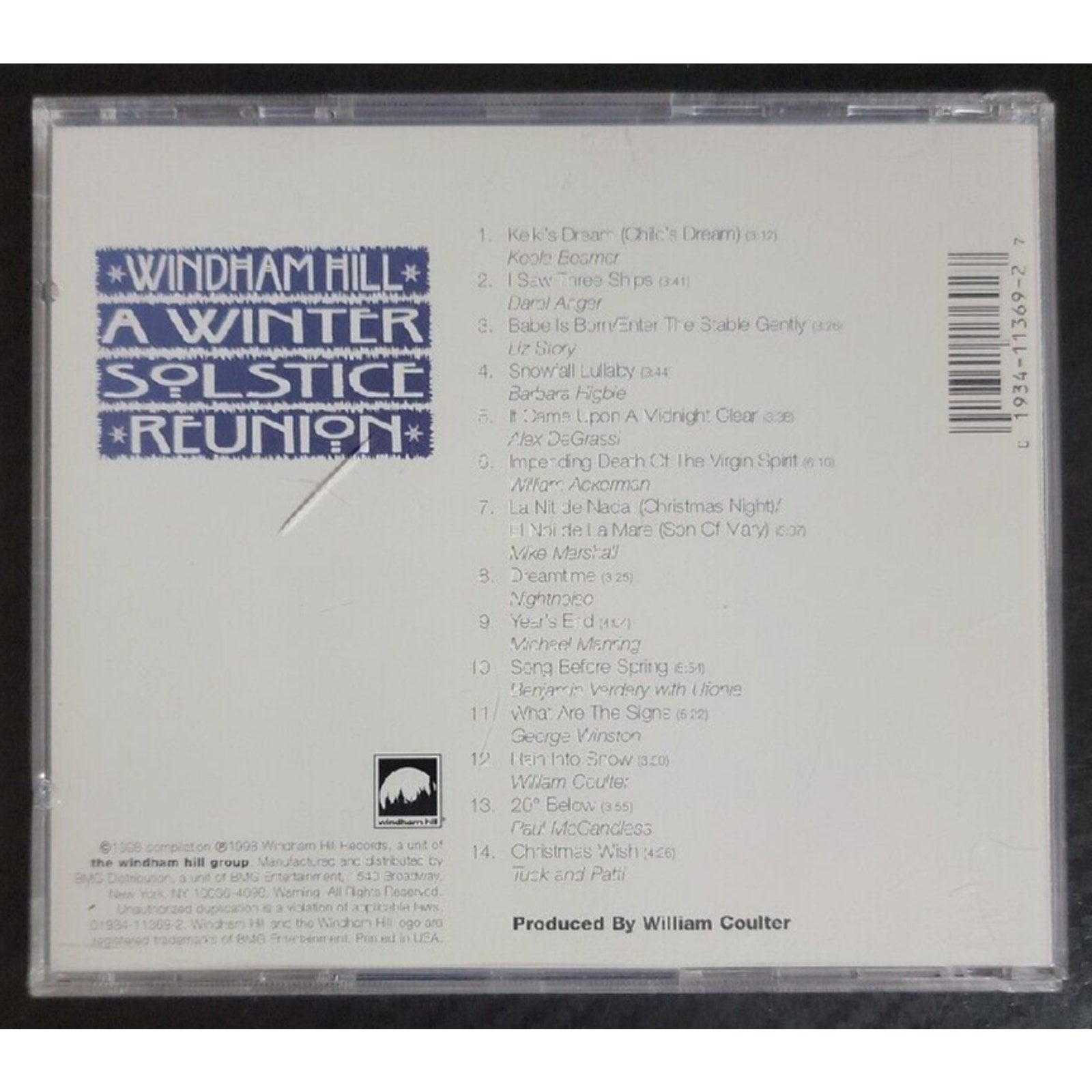 Winter Solstice Reunion by Various Artists (CD, Sep-2003, Windham Hill Records)