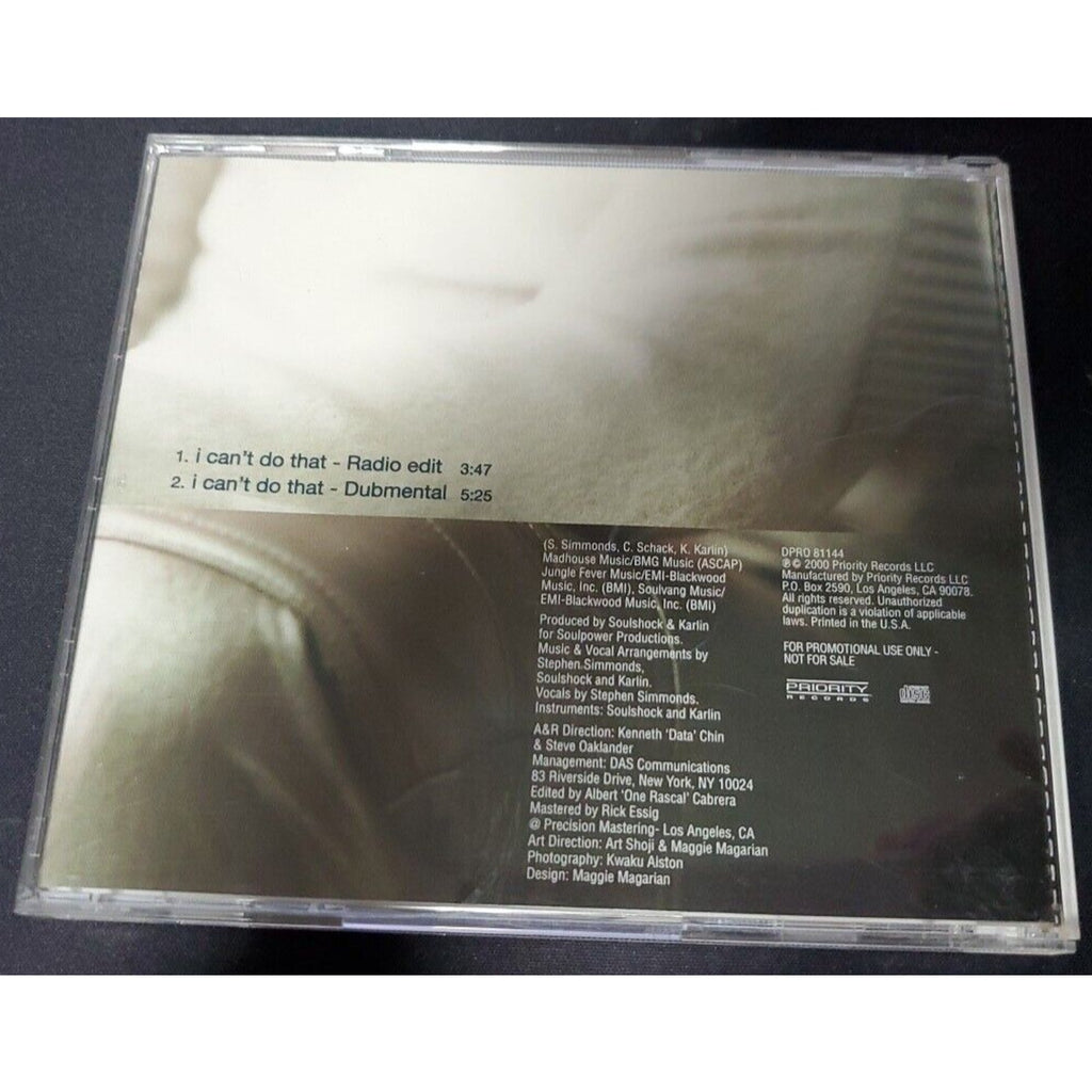 Stephen Simmonds - I Can't Do That / 4 Tracks Promotional (CD)