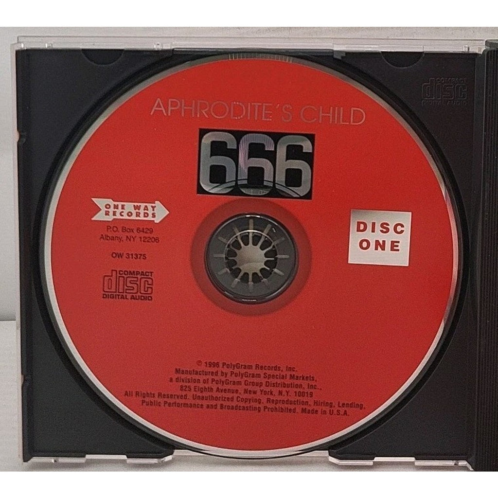 6 6 6 by Aphrodite's Child (CD, Feb-1996, 2 Discs, One Way Records)