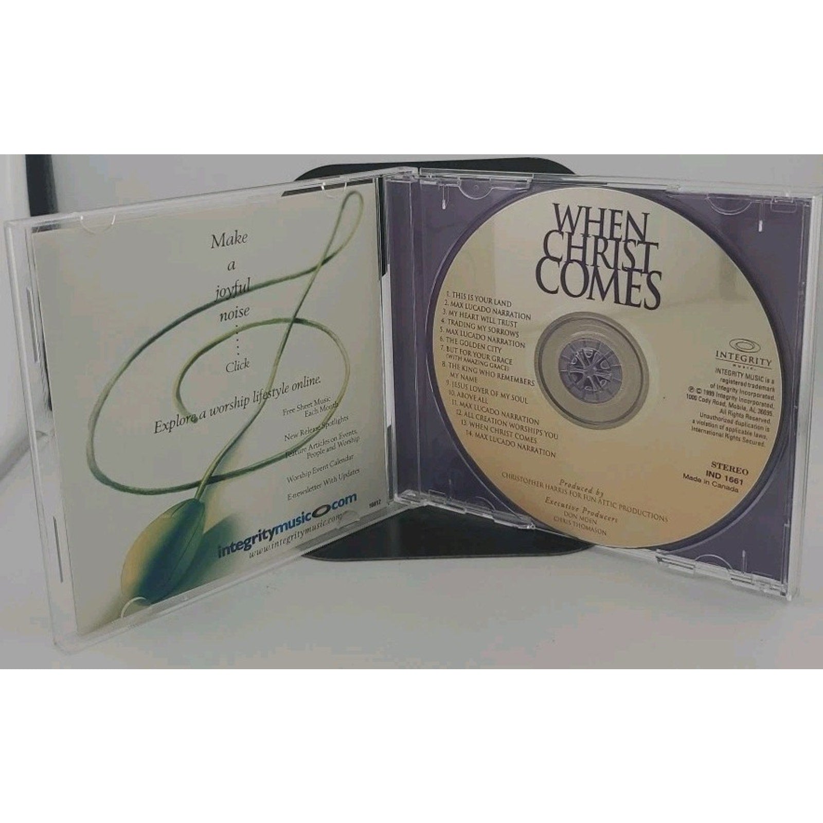 When Christ Comes by Max Lucado (CD, Nov-1999, Sony Music Distribution (USA))