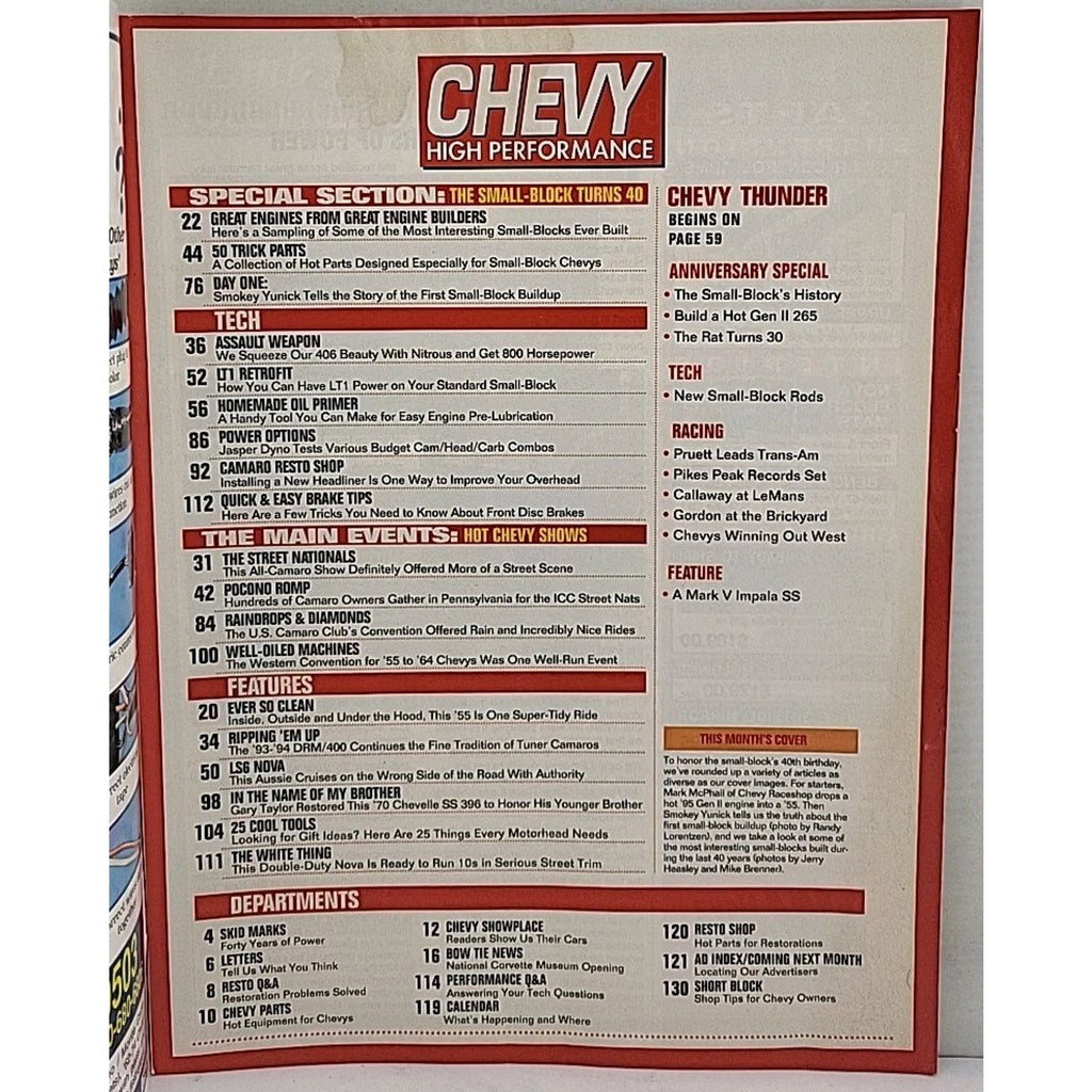 Chevy High Performance Magazine - December 1994