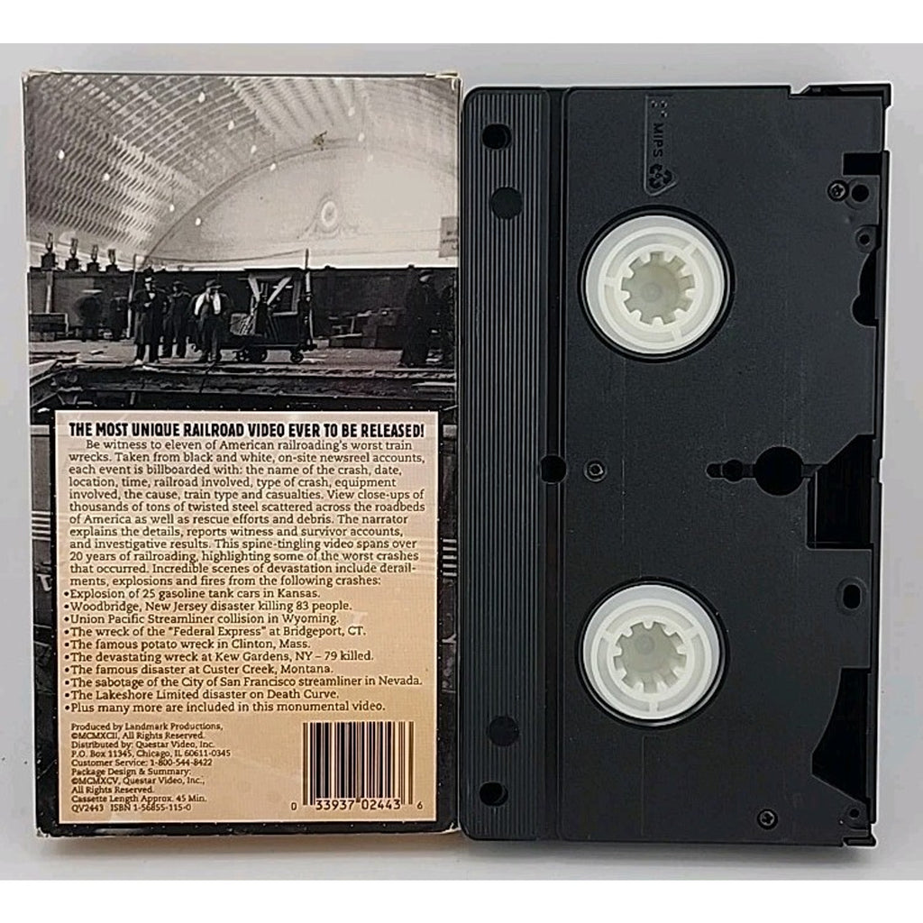Train Wrecks, Crashes Disasters 1934-1955 - V. 1 (VHS)