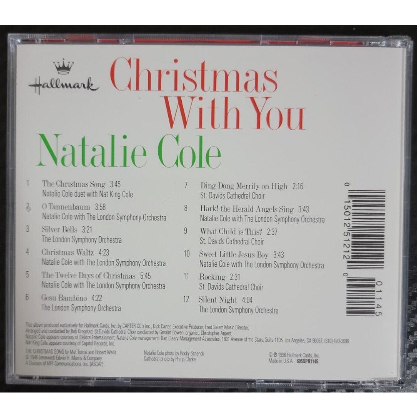 Christmas With You by Natalie Cole (CD, 1998, Hallmark)