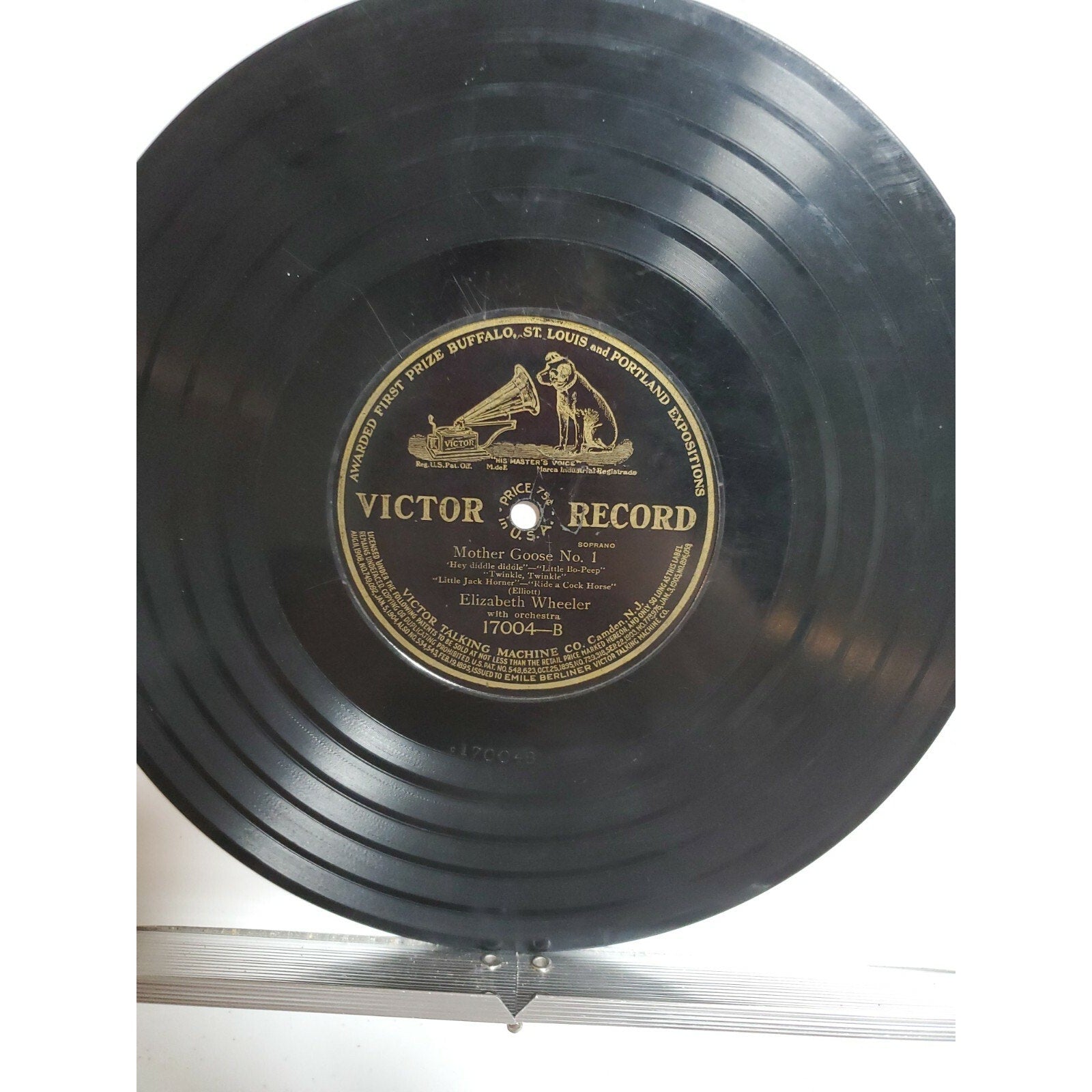 Elizabeth Wheeler - A Dew Drop/Rain Song/Mother Goose No. 1 - Victor - 17004