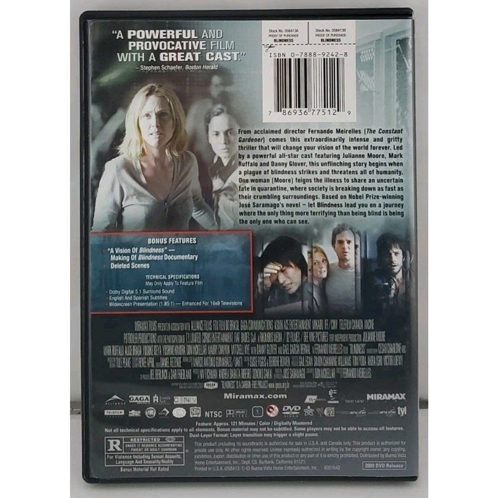 Blindness (DVD, 2008)