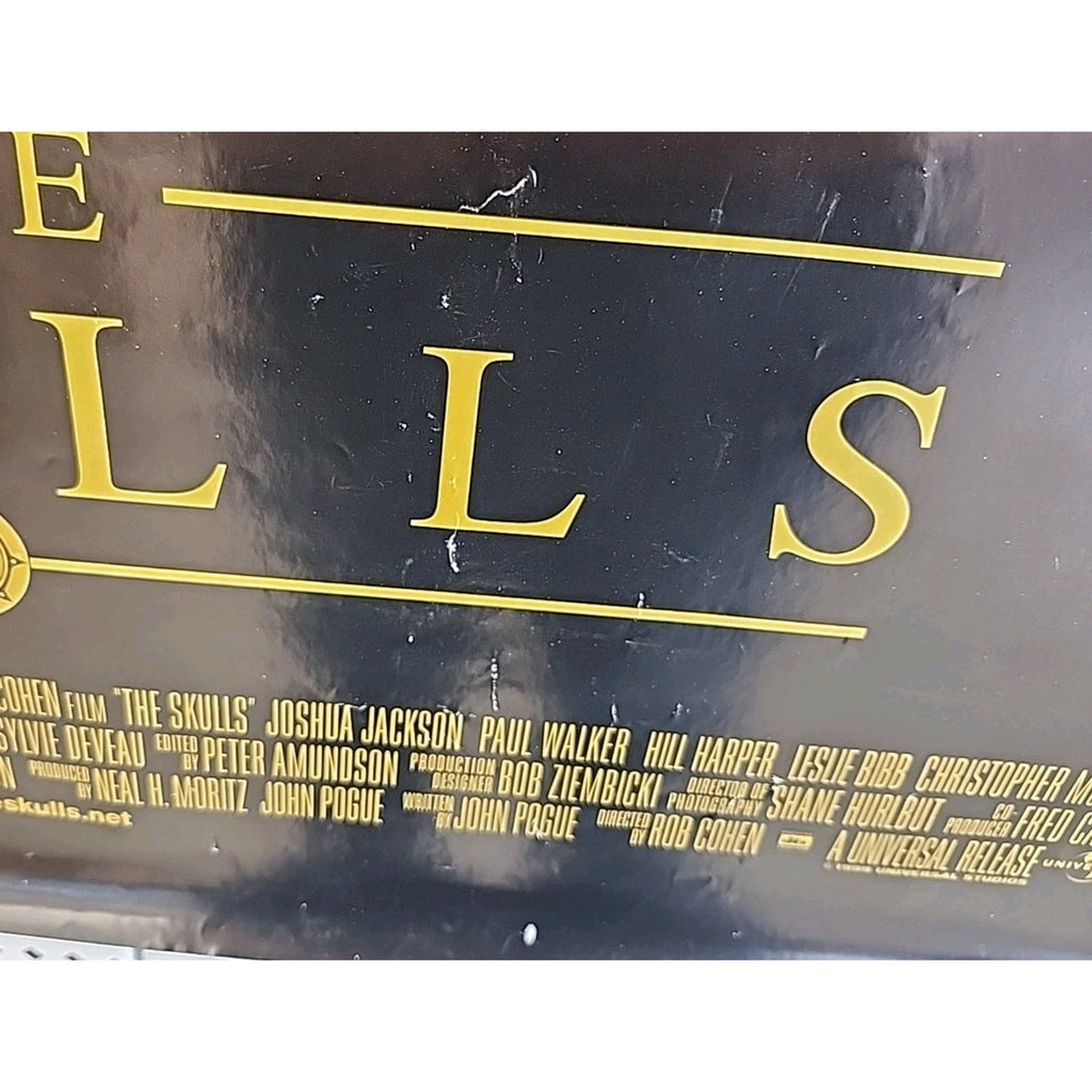 The Skulls - Original DS Movie Poster - 27x40 D/S Paul Walker