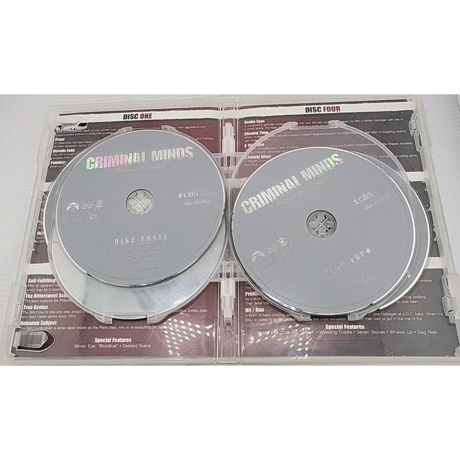 Criminal Minds: Season 07 (DVD, 2011) Missing Disc 5