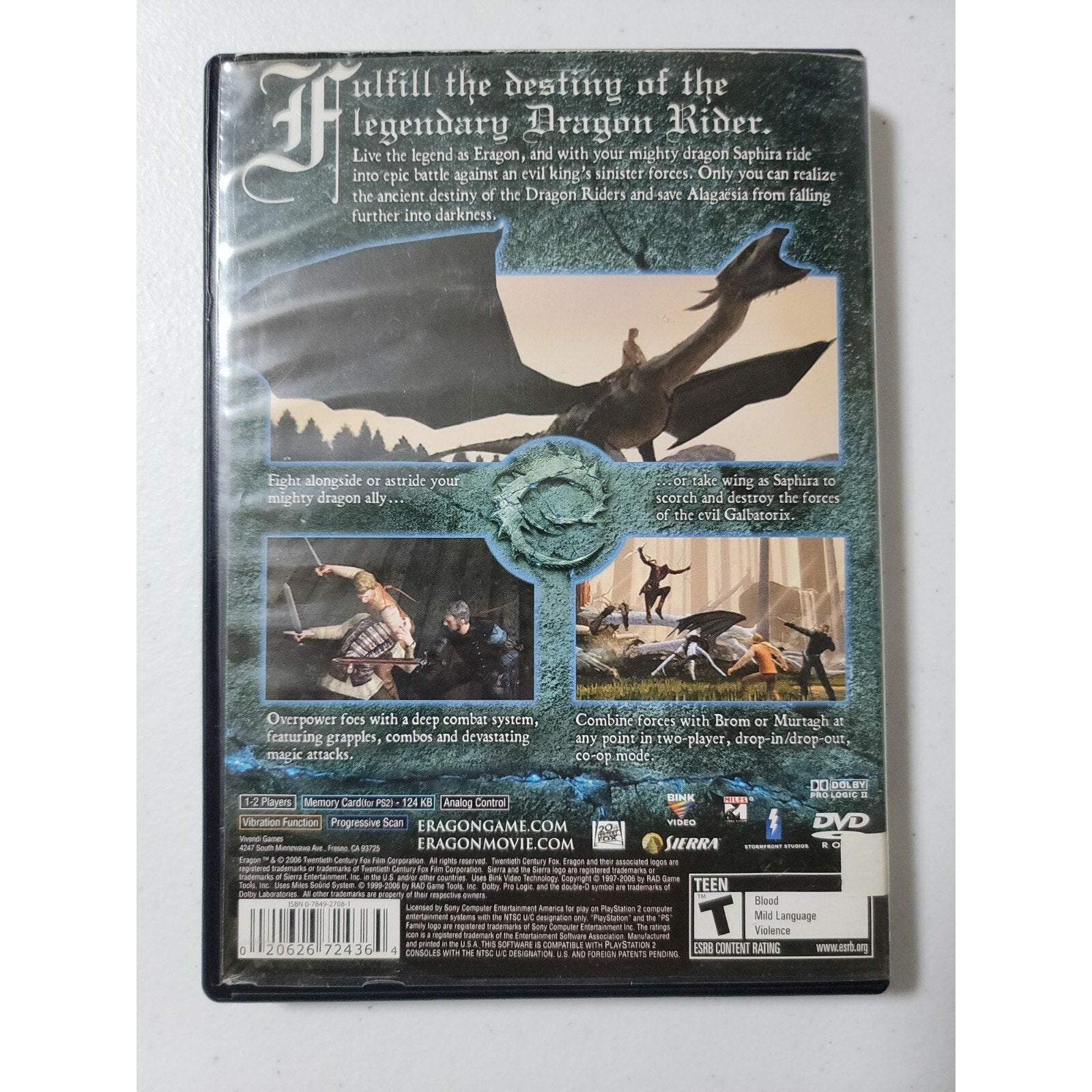 Eragon (Sony PlayStation 2, 2006)