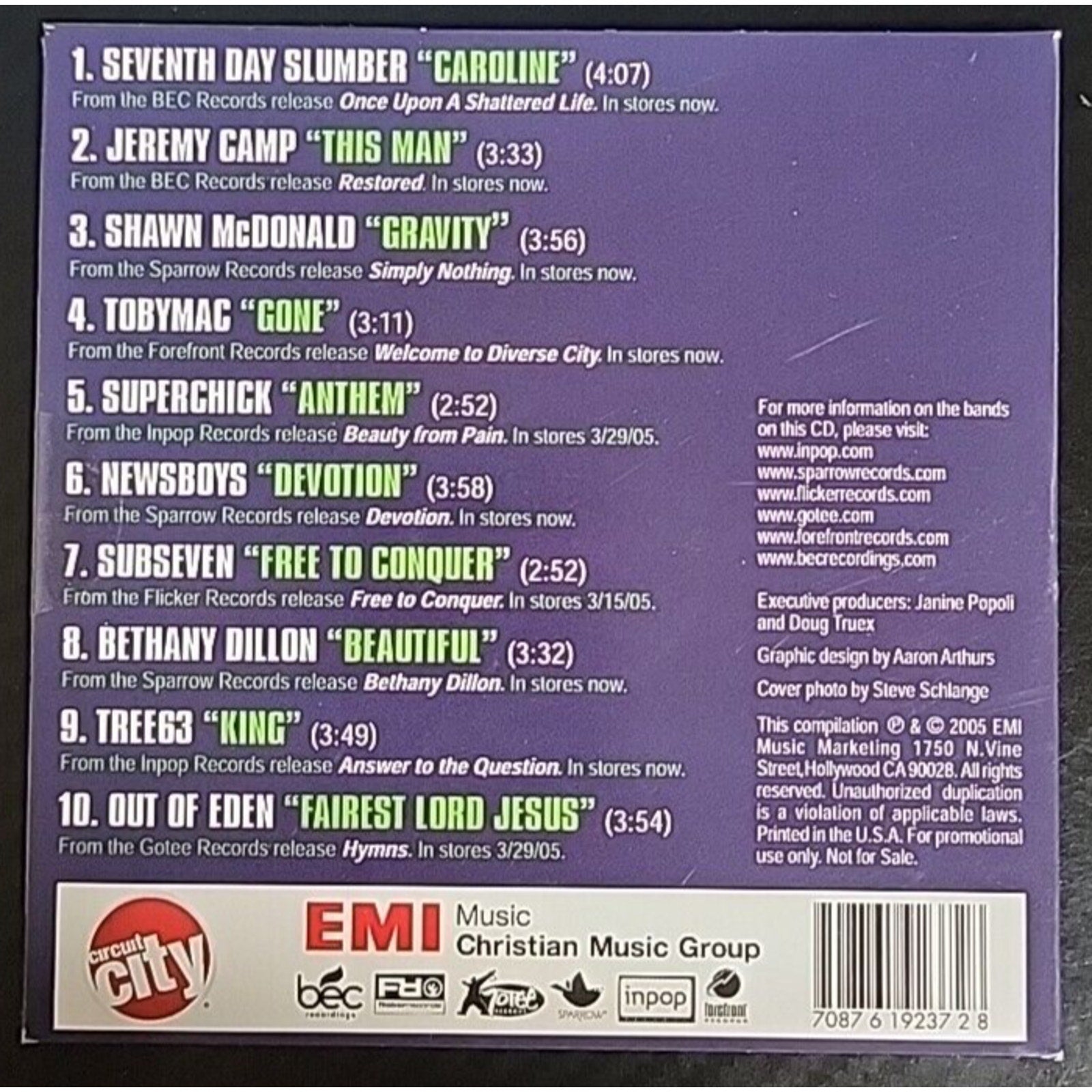 Higher Ground EMI Christian Music Group New Music Sampler CD *Brand New*