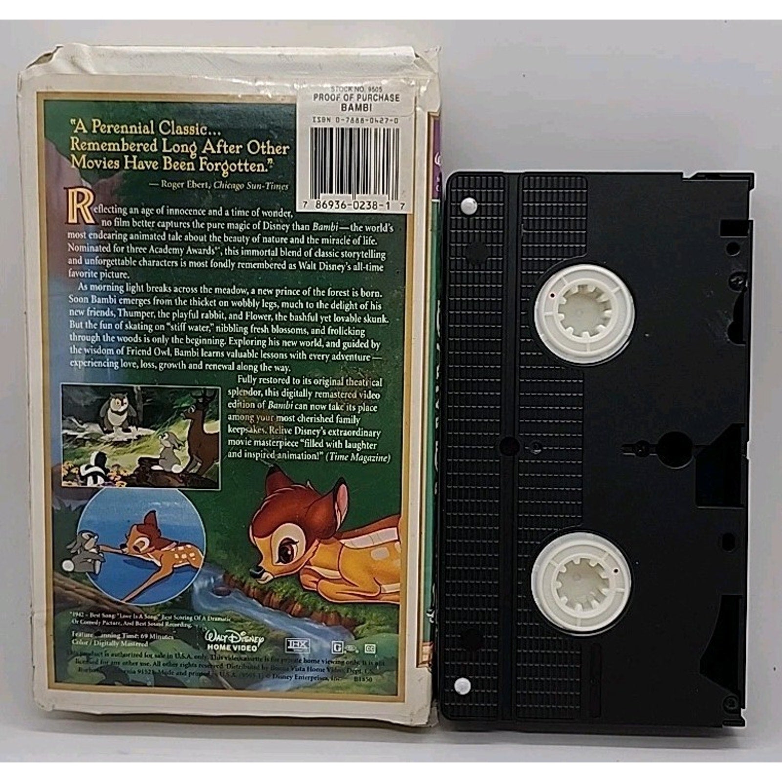 Bambi: 55th Anniversary Walt Disney's Masterpiece (VHS, Limited Edition)