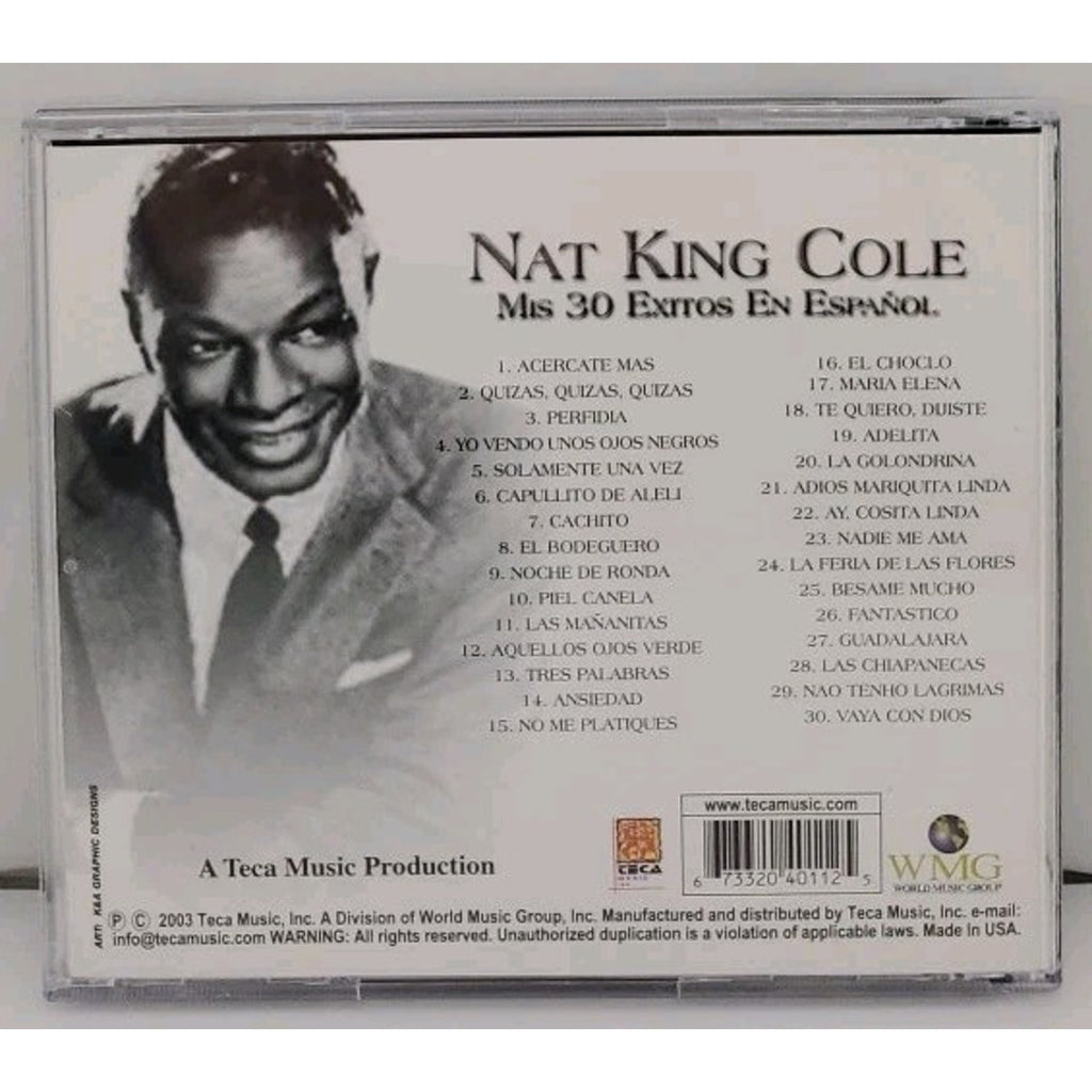 Nat King Cole- Mis 30 Exitos En Espanol - CD - 2004