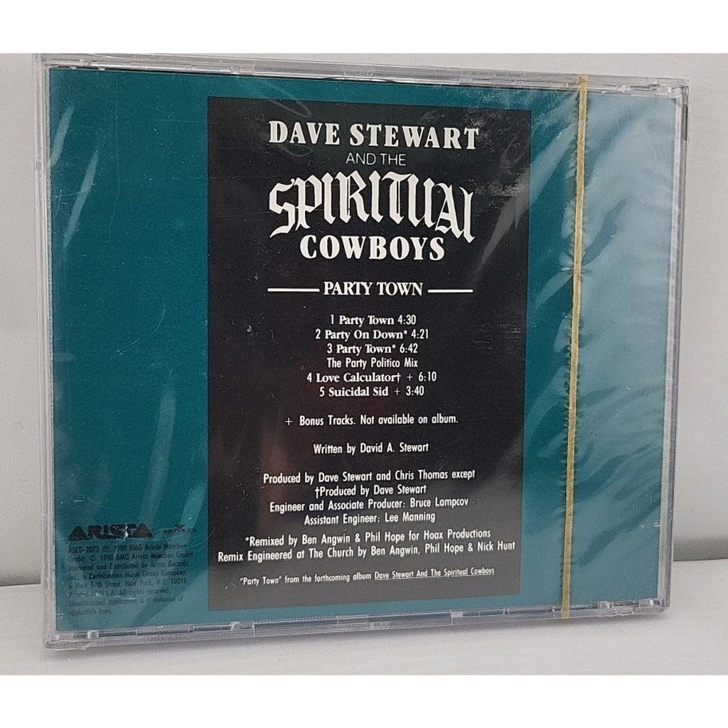 Dave Stewart And The Spiritual Cowboys / Party Town CD *Brand New*