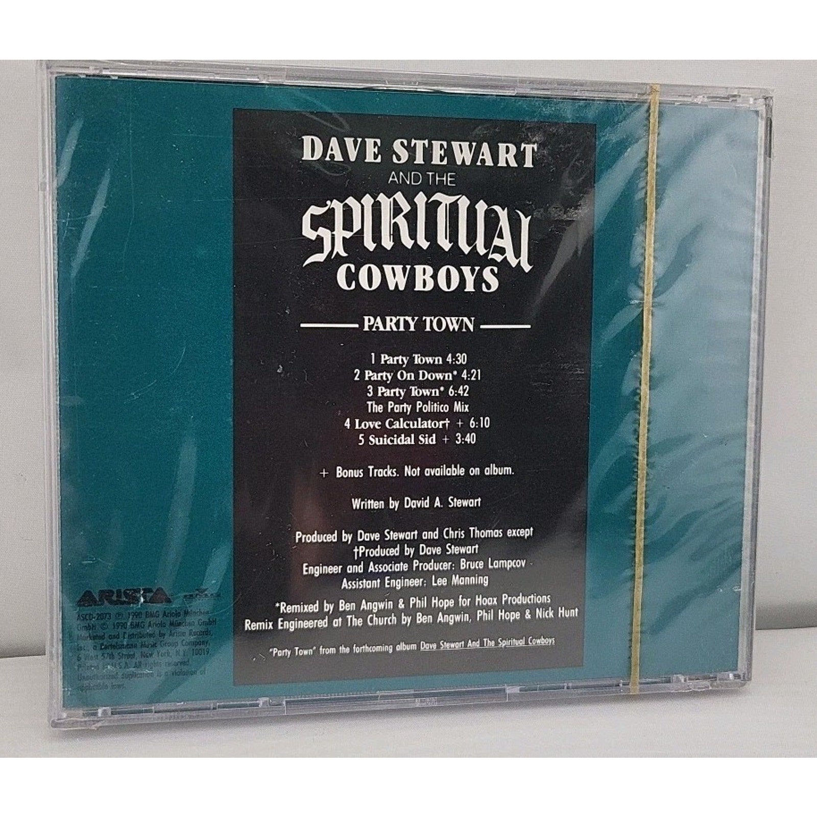 Dave Stewart And The Spiritual Cowboys / Party Town CD *Brand New*