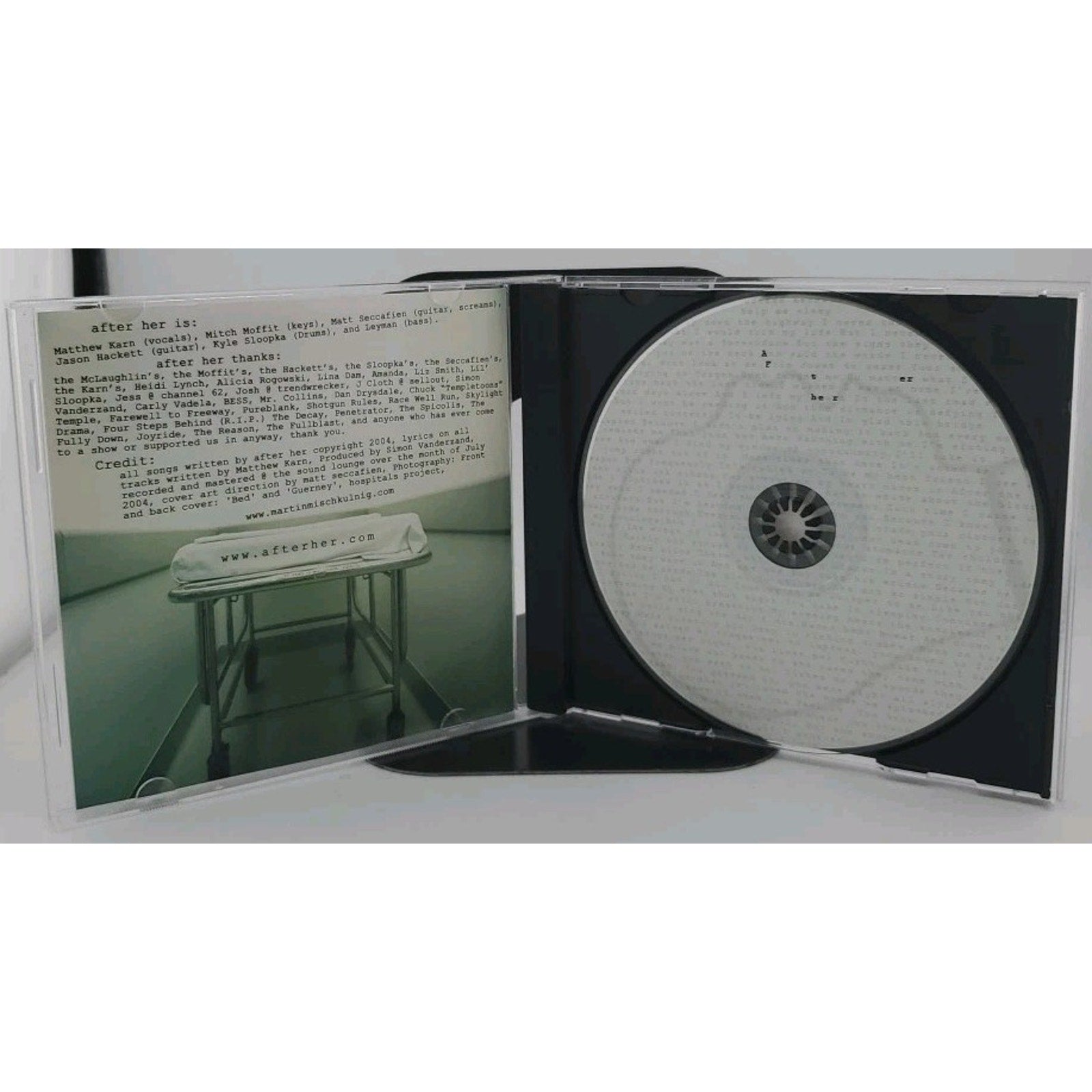 After Her - (Working Title) Too Late CD