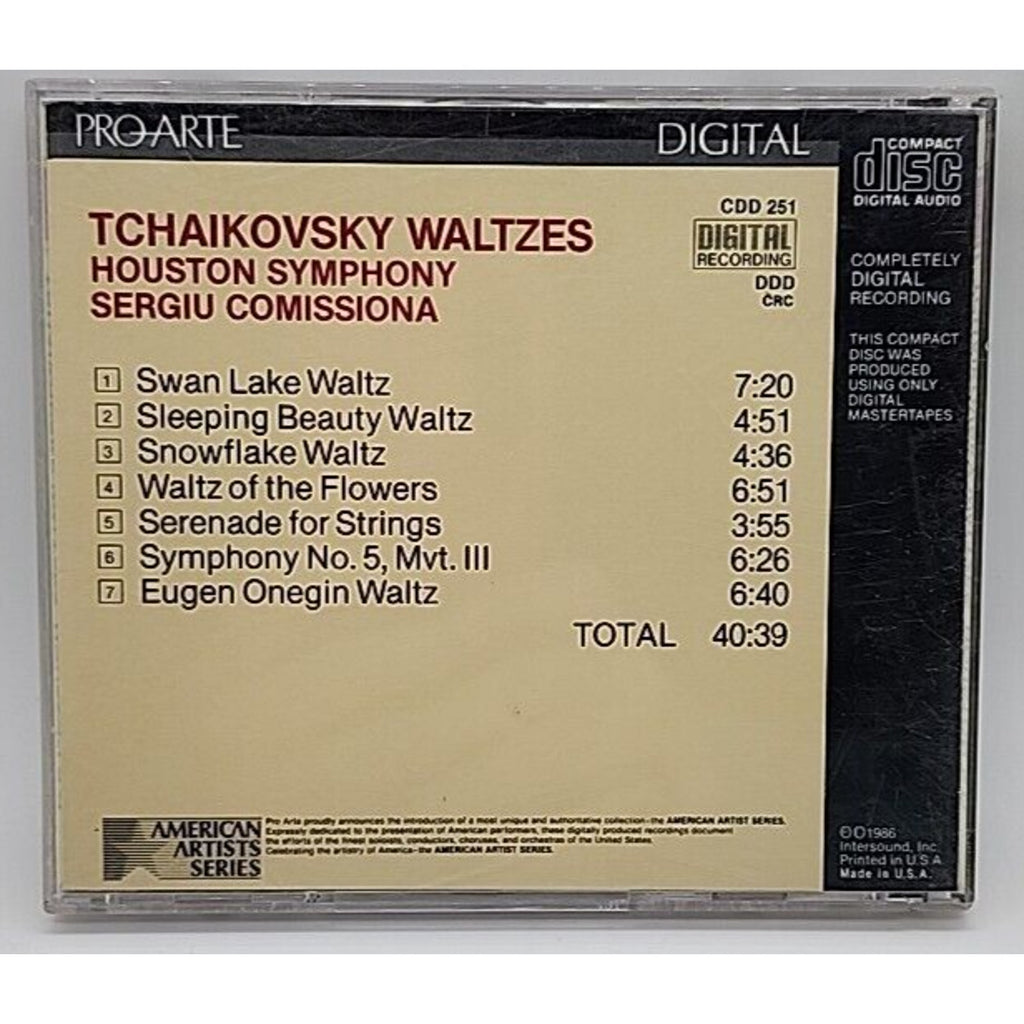 Tchaikovsky: Waltzes, Serigu Comissiona PRO ARTE Digital [CD] CDD 251