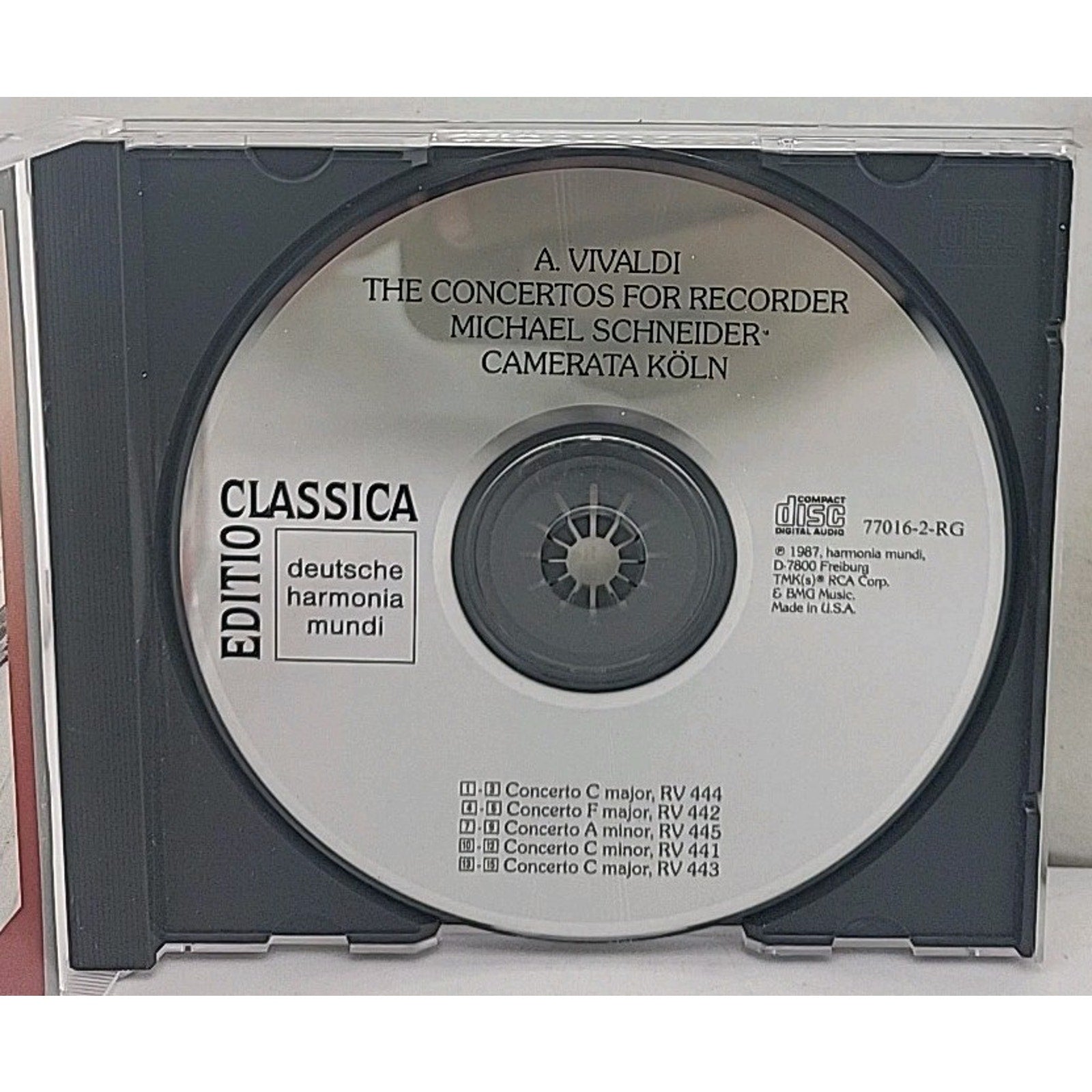 Vivaldi - Schneider, Camerata Koln: Concertos for Recorder (CD)