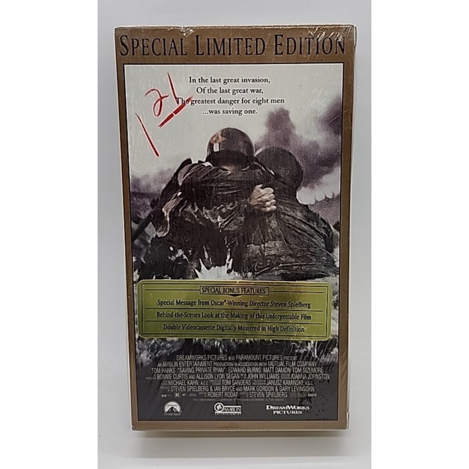 Saving Private Ryan (VHS, 2000, 2-Tape Set, Special Limited Edition) *Brand New*