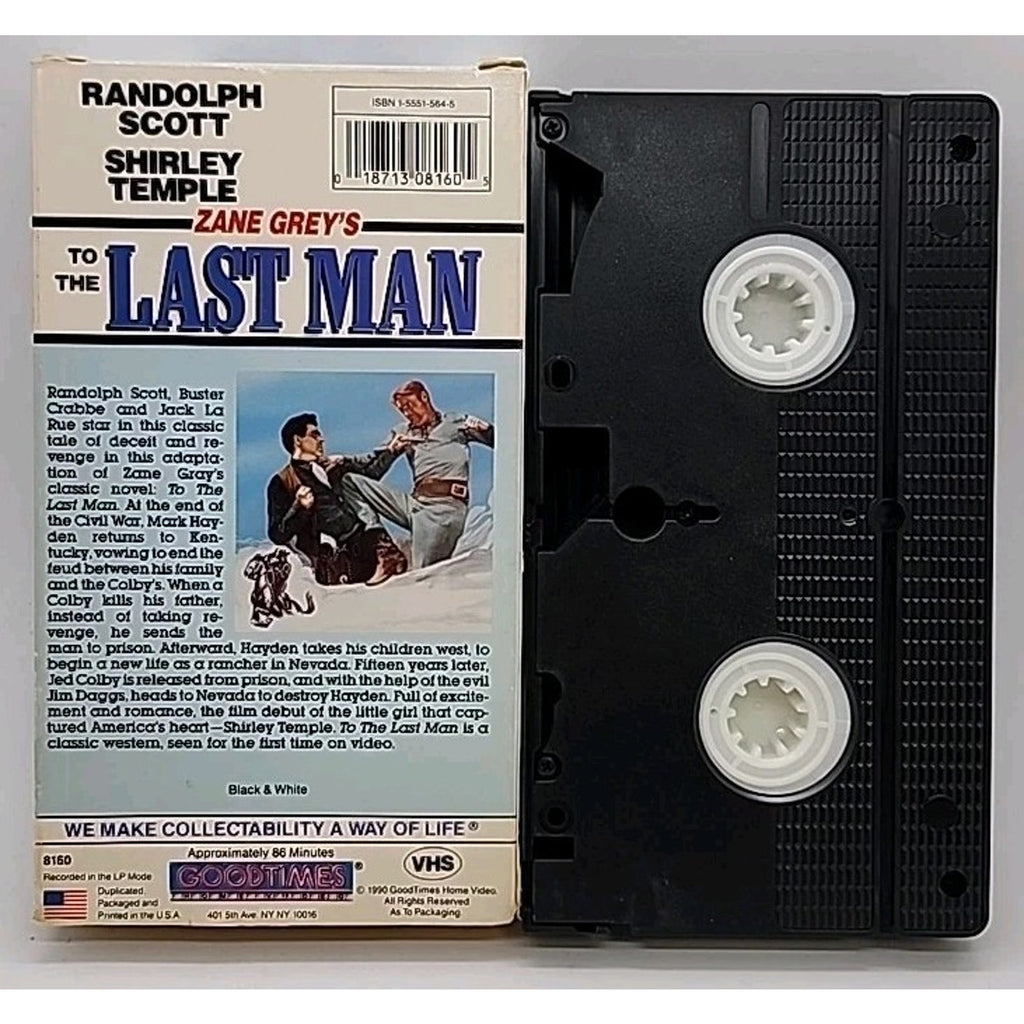 Zane Grey’s To The Last Man (VHS)