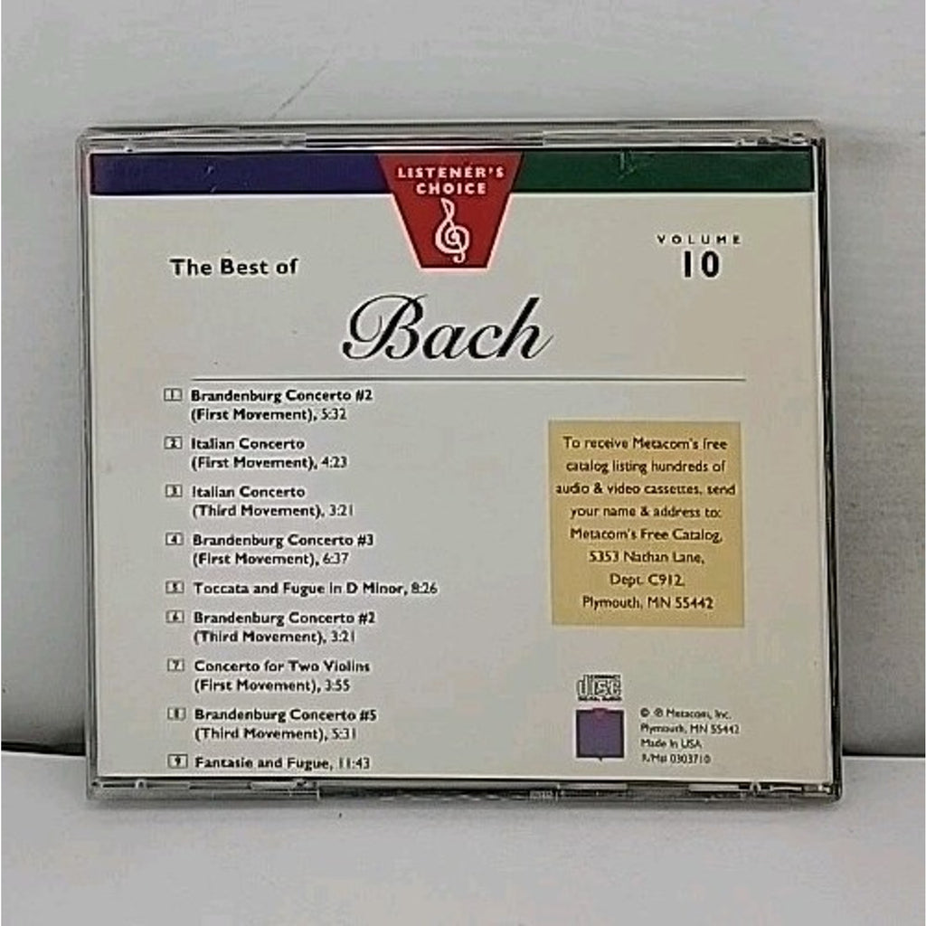 The Best Of Bach - Listener's Choice - Volume 10 - Metacom (CD)