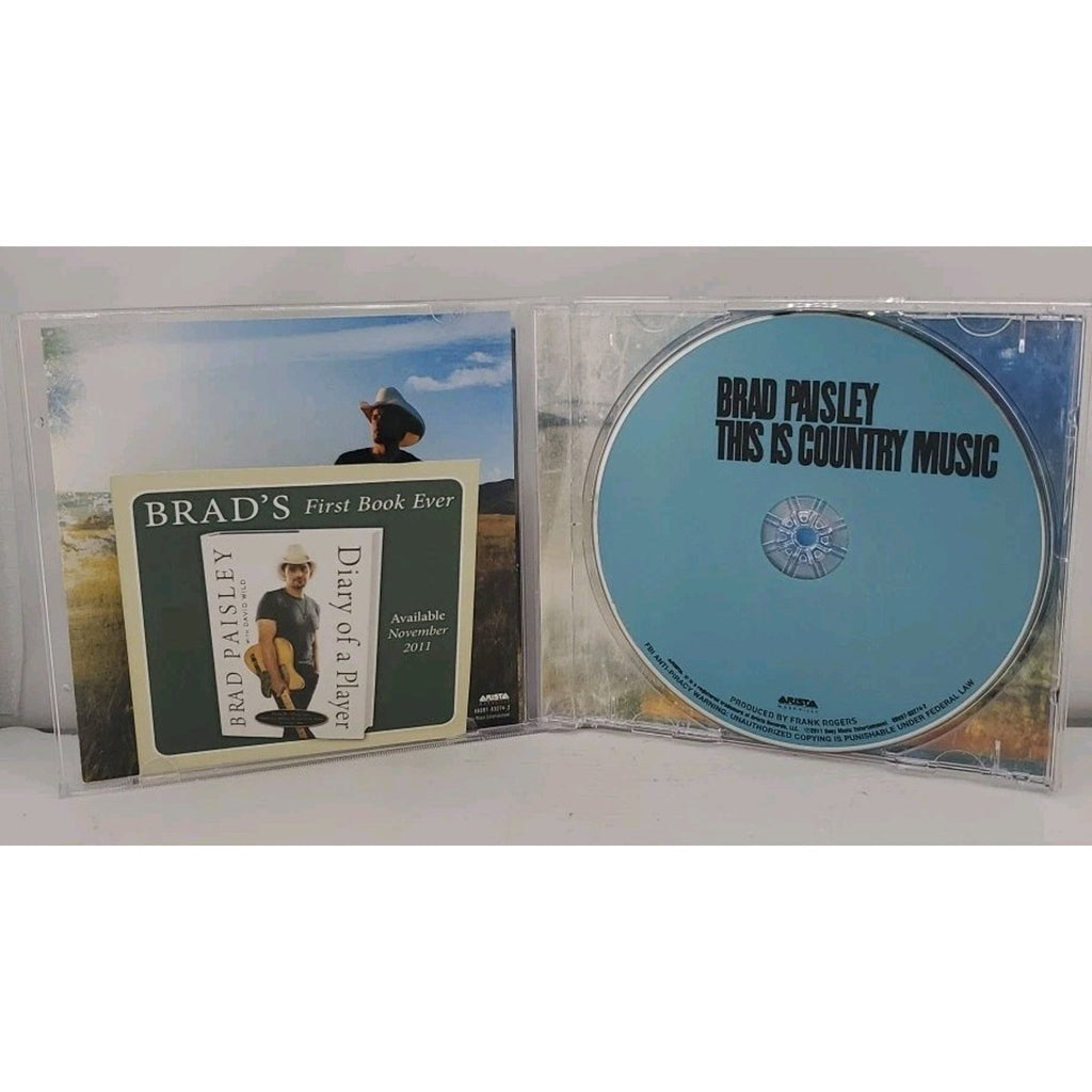 This Is Country Music by Brad Paisley (CD, 2011) W/ Book Advert