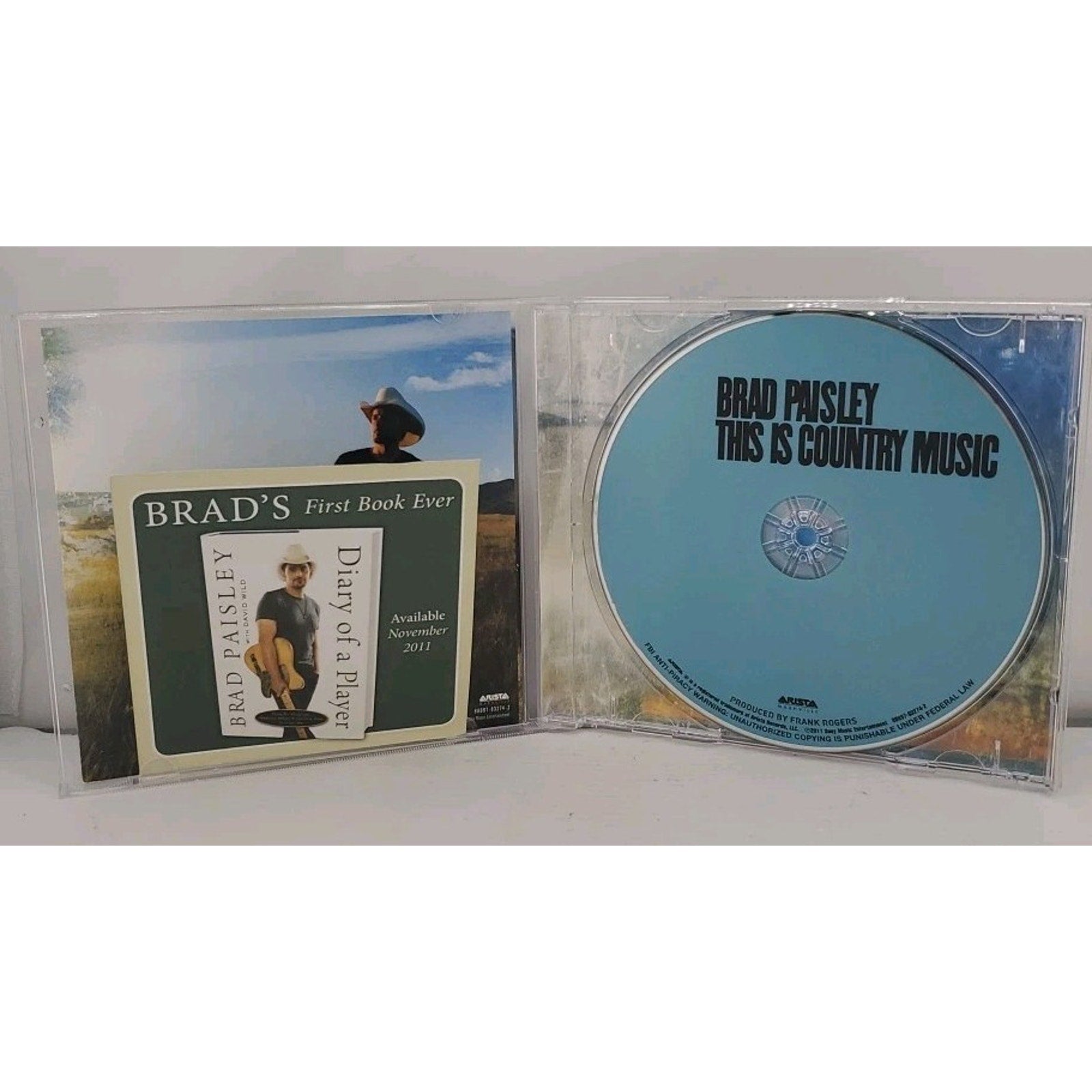 This Is Country Music by Brad Paisley (CD, 2011) W/ Book Advert