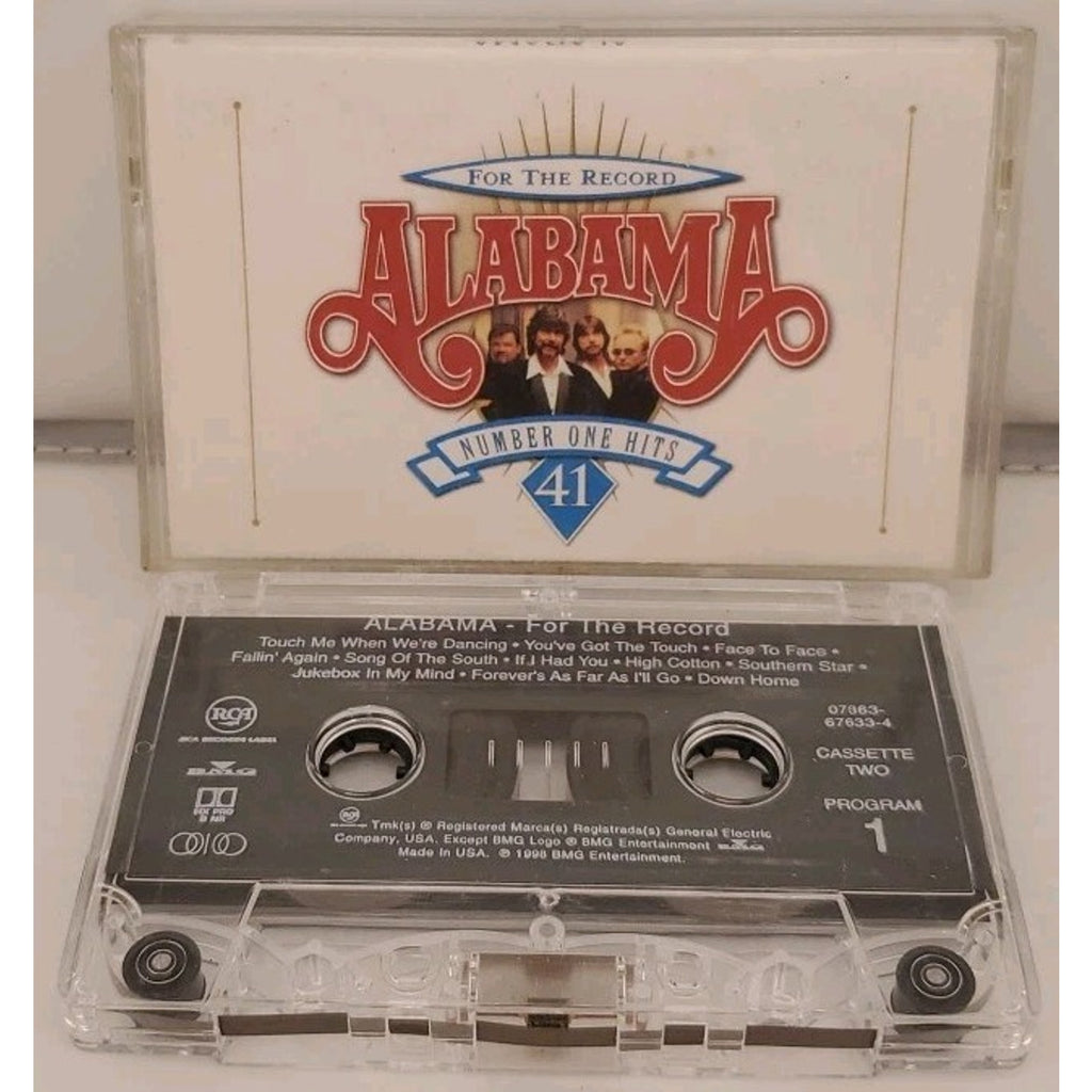 Alabama For The Record Number One Hits 41 Cassette 2 Country Music